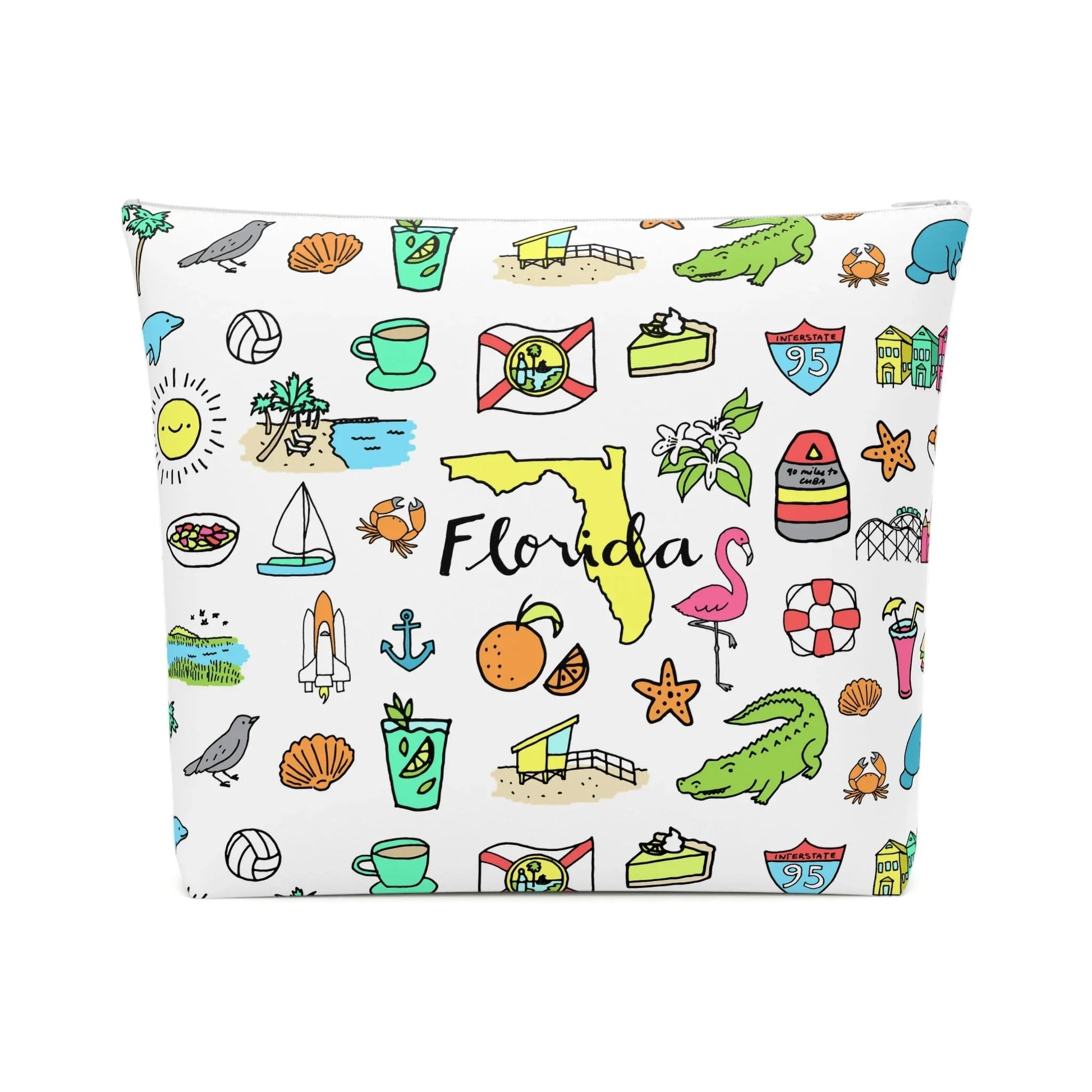 Tropicool Florida Cosmetic Bag - 10.2’’ × 8.3’’ - Bags