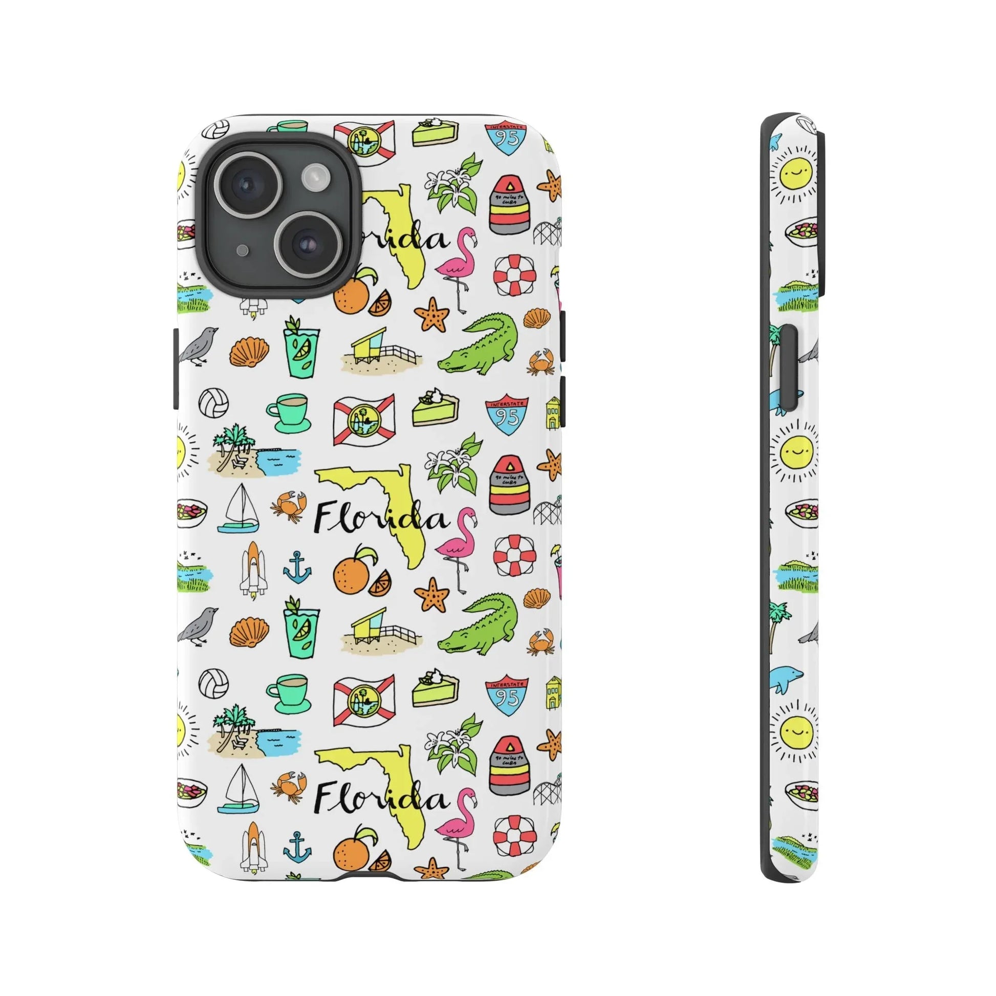 Tropicool Florida iPhone Case - 15 Plus / Glossy - Phone