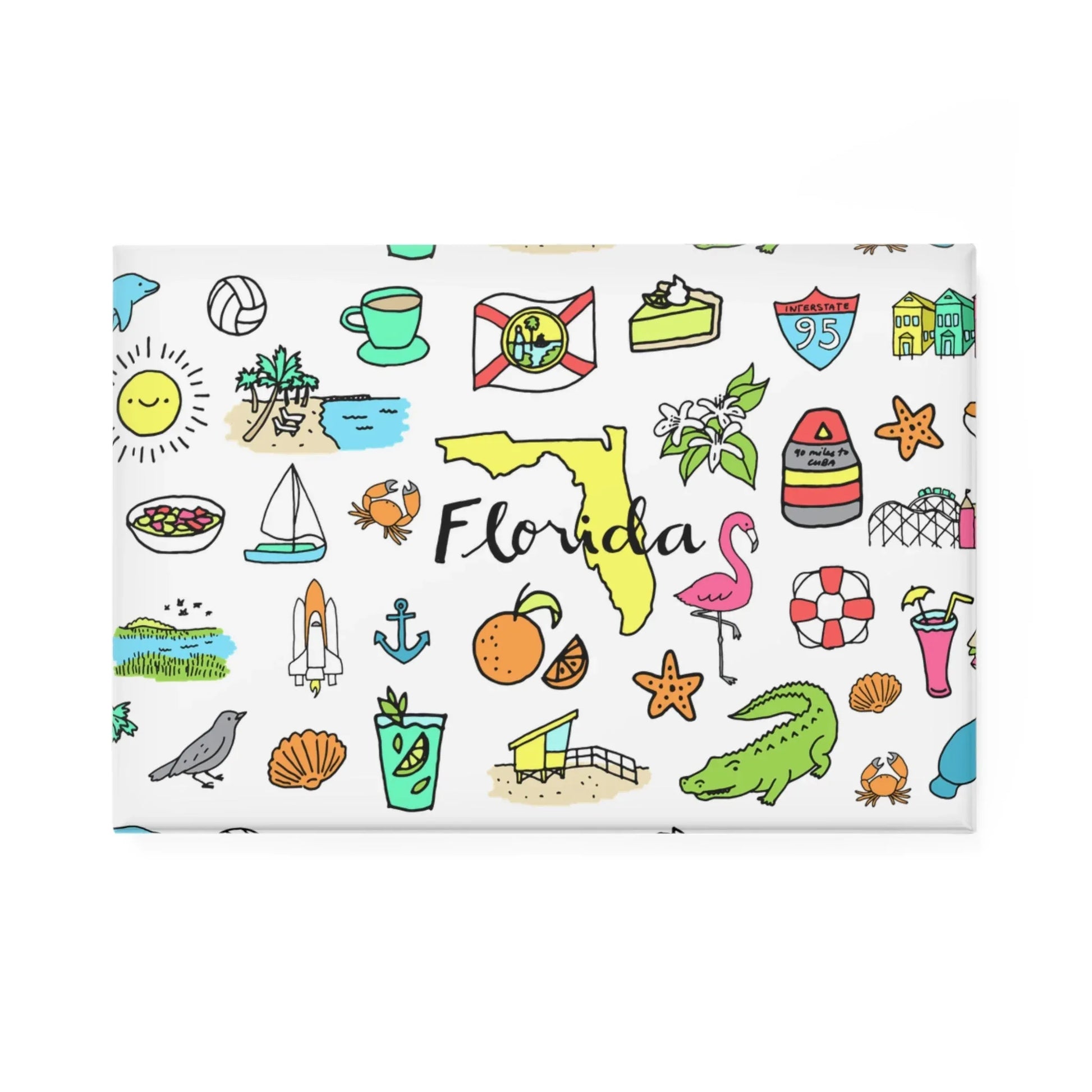 Tropicool Florida Magnet - 1 pc / 2’’ x 3’’ / Rectangle - Home Decor