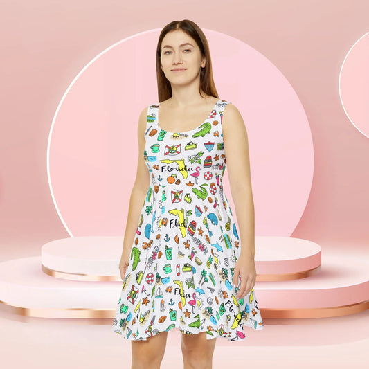 Tropicool Florida Skater Dress - All Over Prints