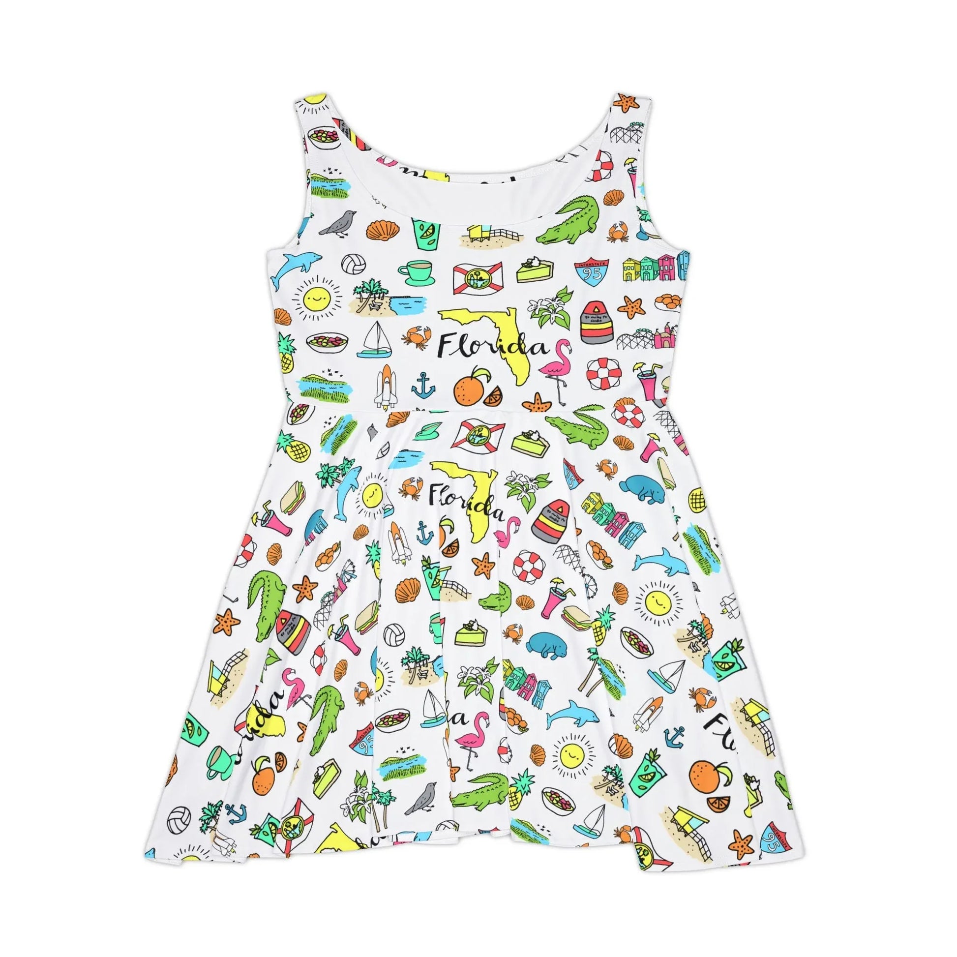 Tropicool Florida Skater Dress - XS - All Over Prints