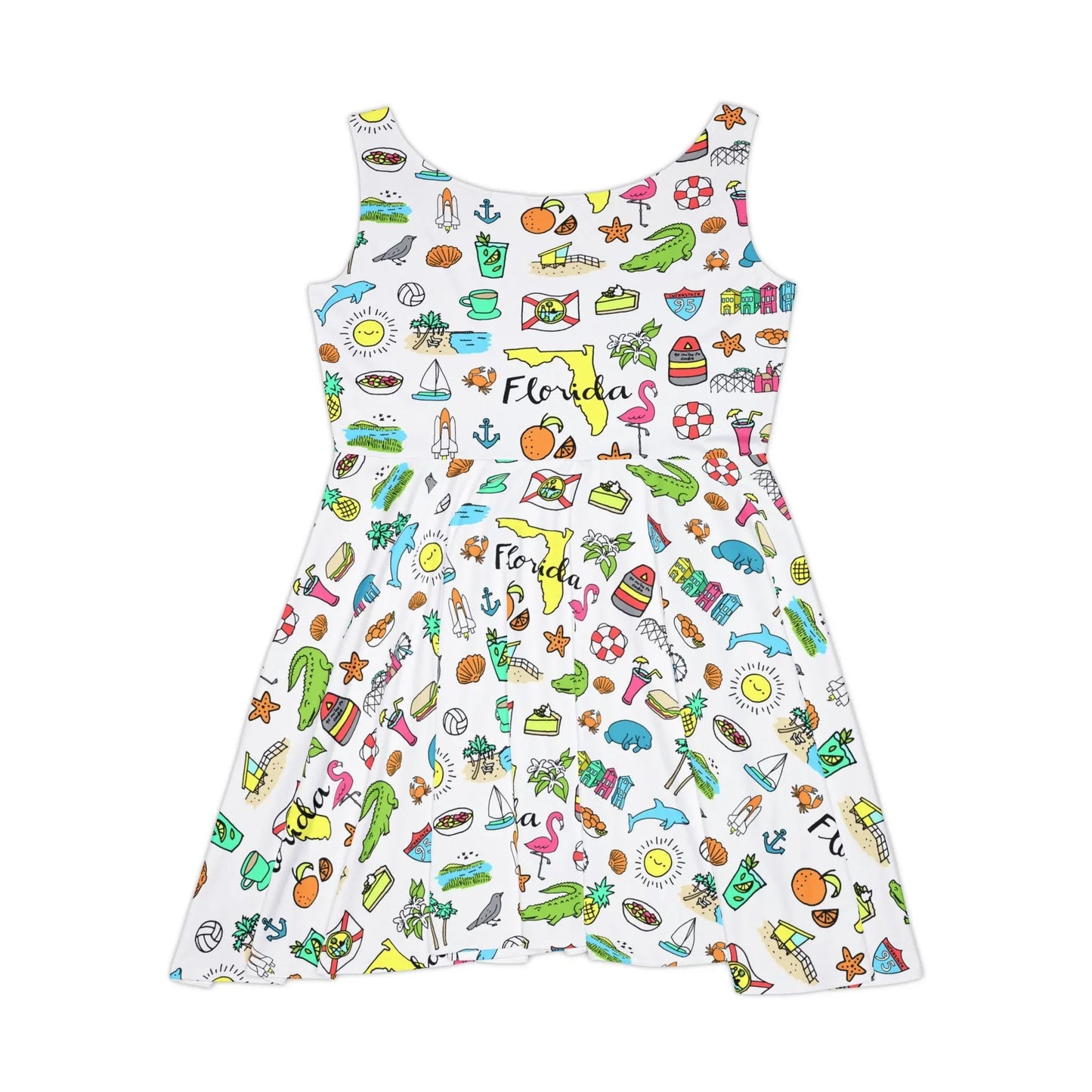 Tropicool Florida Skater Dress - All Over Prints