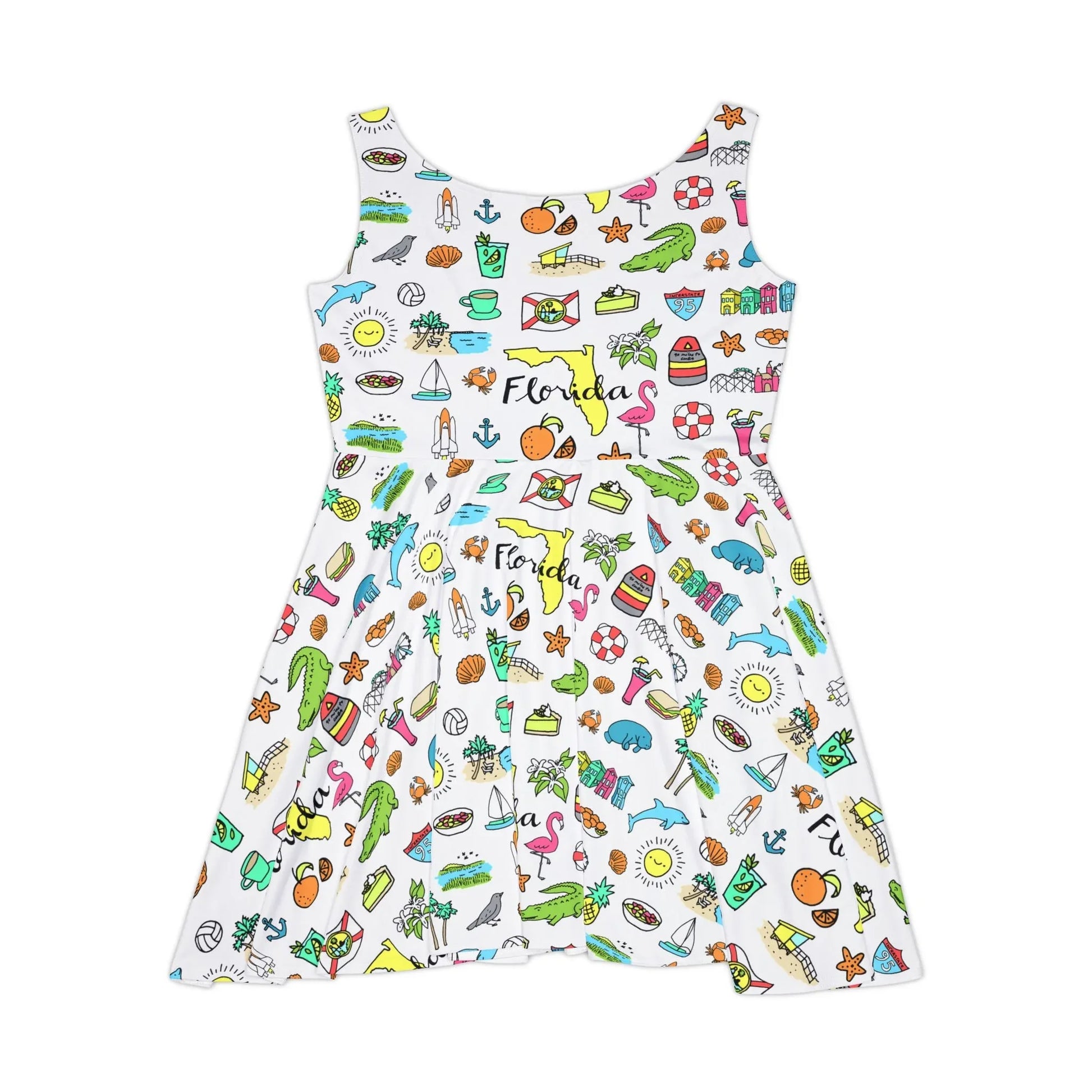 Tropicool Florida Skater Dress - All Over Prints