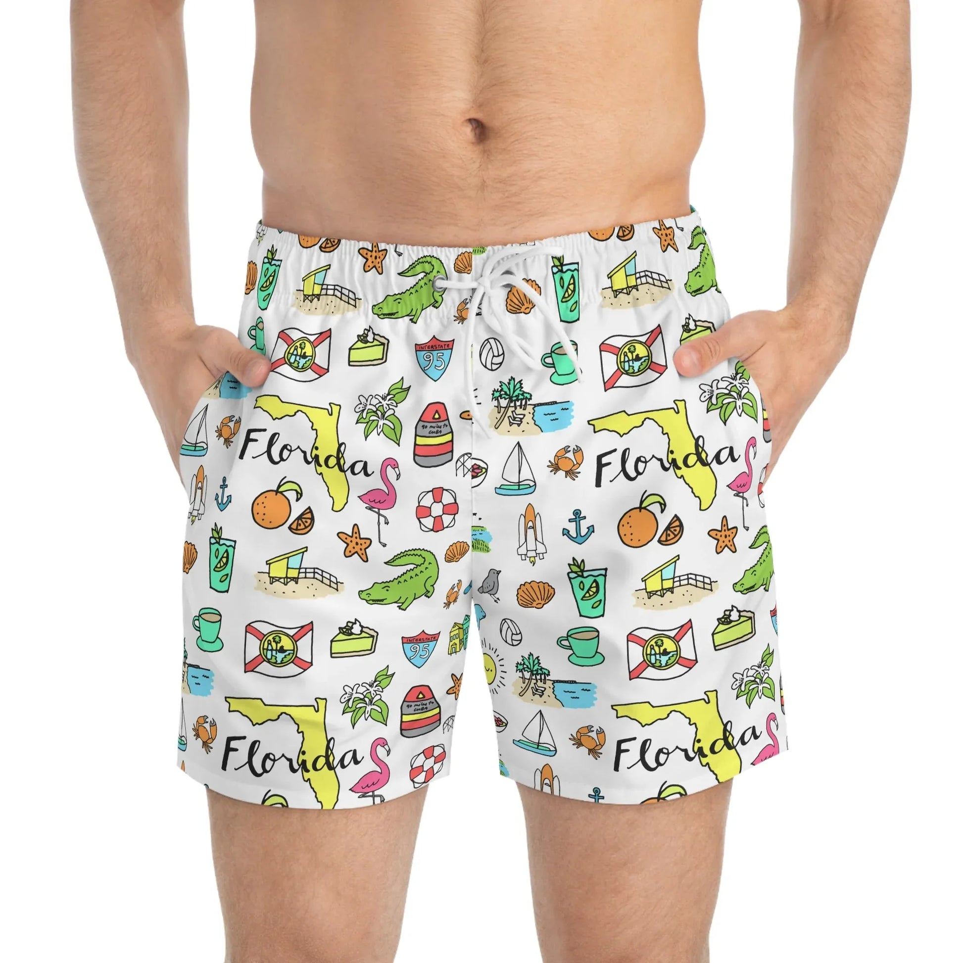 Tropicool Florida Swim Trunks - All Over Prints