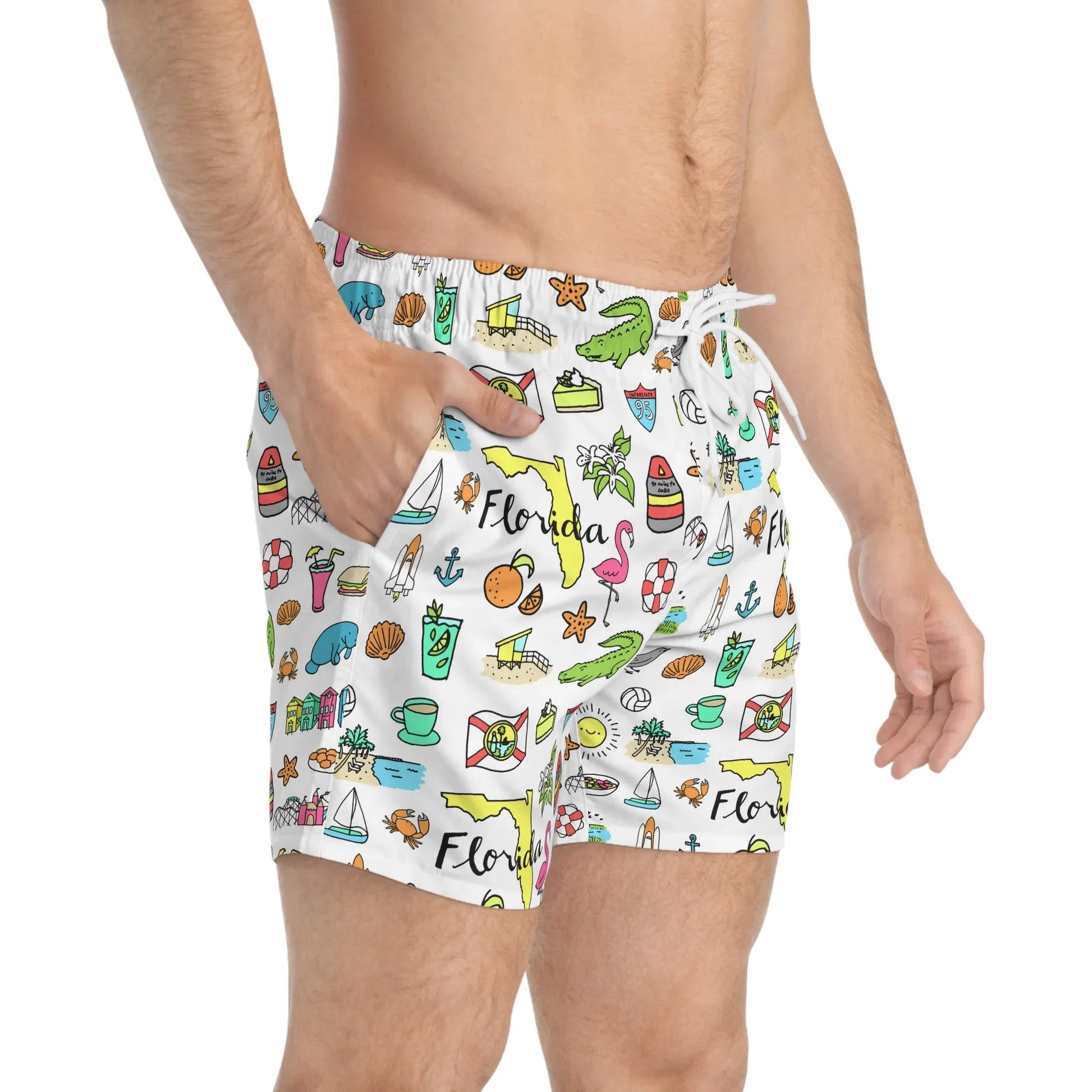 Tropicool Florida Swim Trunks - All Over Prints