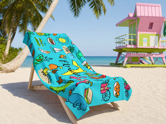 Tropicool Florida Towel – RELLE Fashion & Lifestyle – Product Image