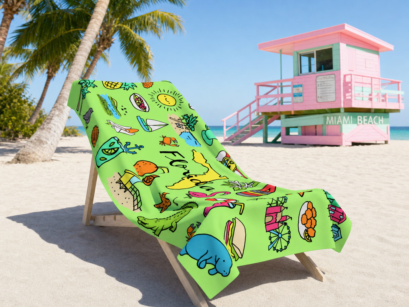 Tropicool Florida Towel – RELLE Fashion & Lifestyle – Product Image