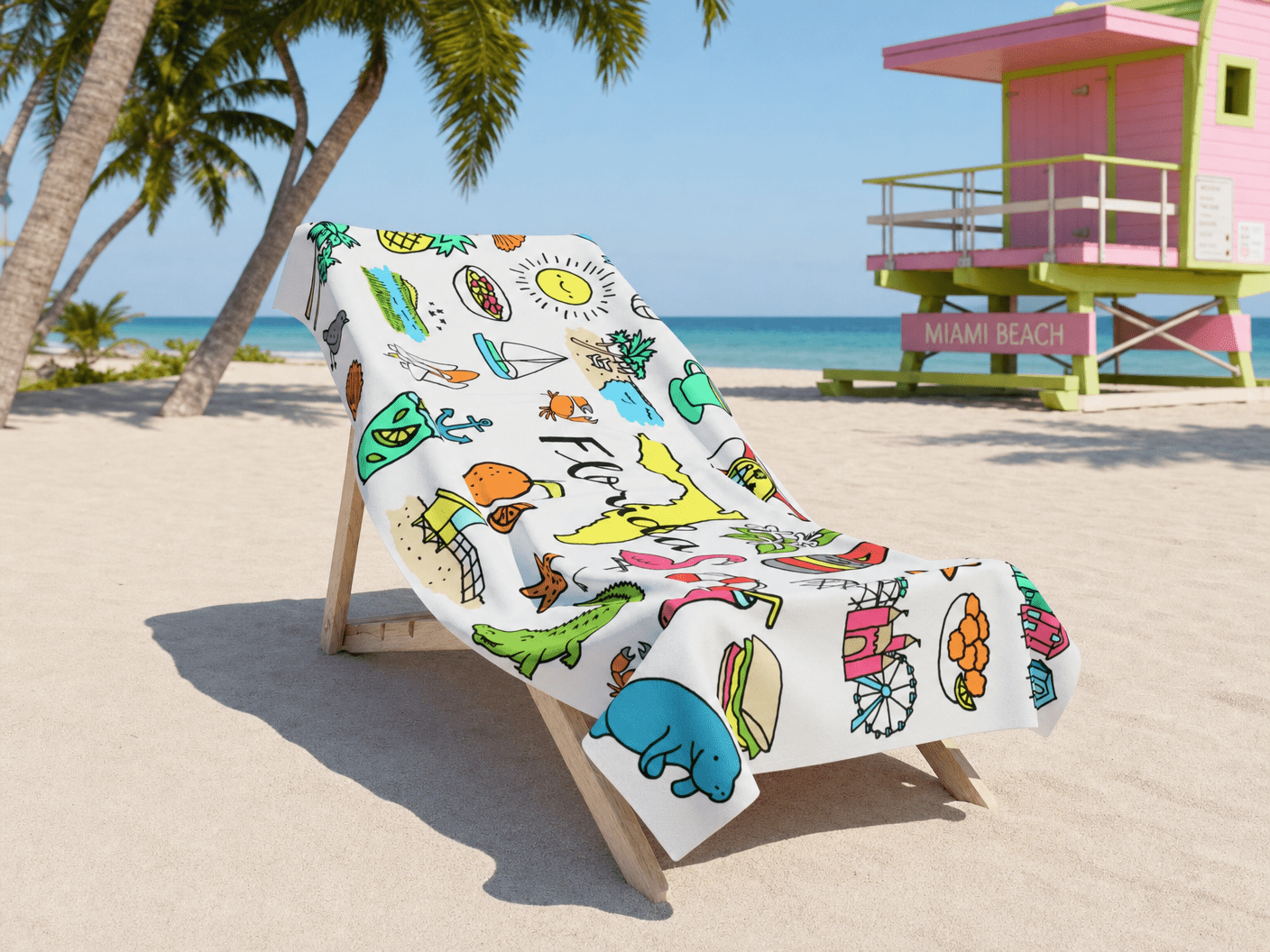 Tropicool Florida Towel – RELLE Fashion & Lifestyle – Product Image