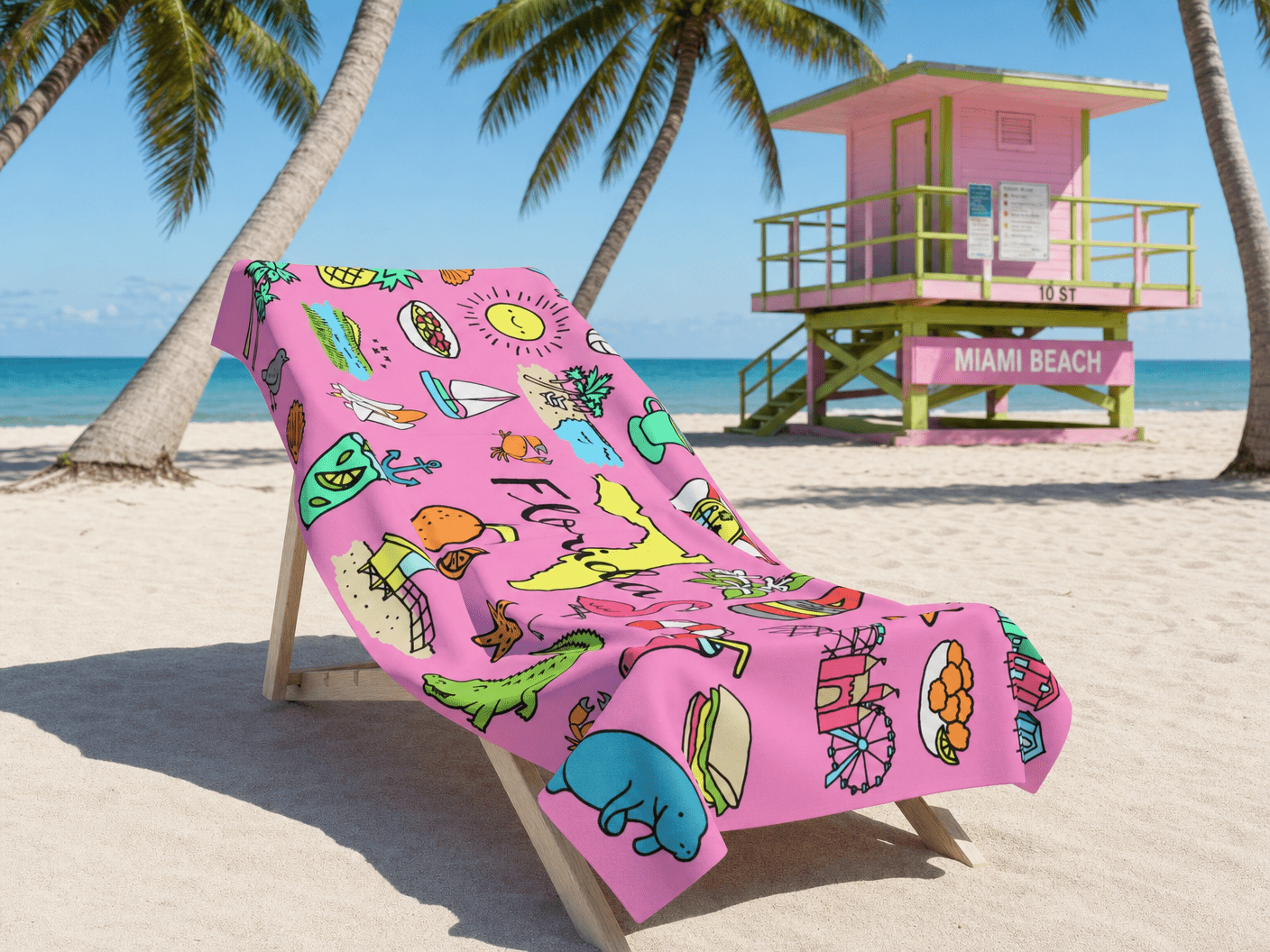 Tropicool Florida Towel – RELLE Fashion & Lifestyle – Product Image