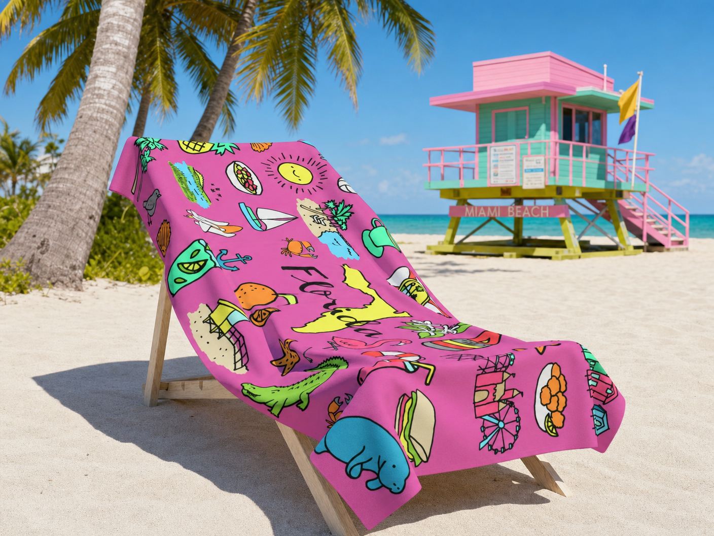 Tropicool Florida Towel – RELLE Fashion & Lifestyle – Product Image