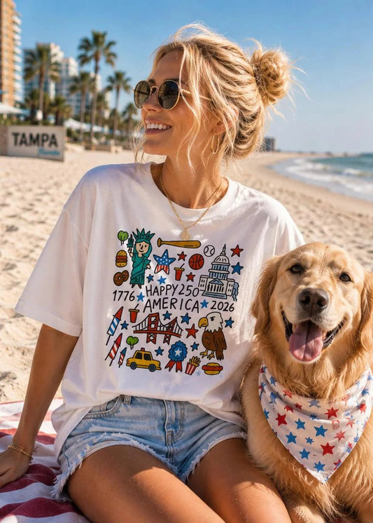 USA 250th Anniversary 2026 T-Shirt – RELLE Fashion & Lifestyle – Product Image