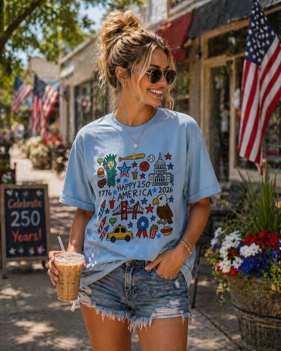 USA 250th Anniversary 2026 T-Shirt – RELLE Fashion & Lifestyle – Product Image