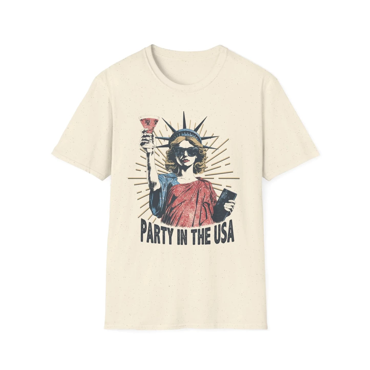 USA Party Vibes T-Shirt | Unisex - S / Natural
