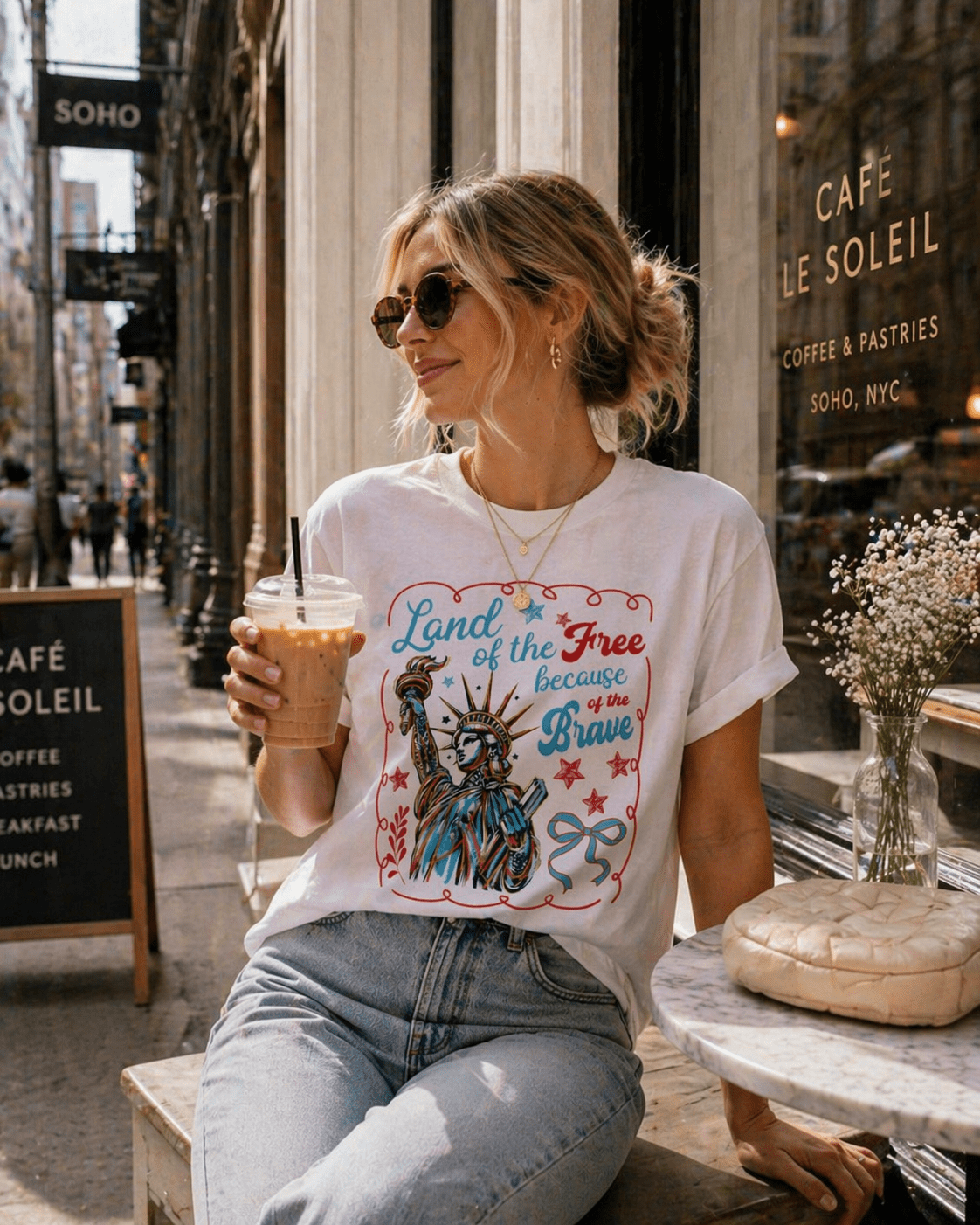 USA Patriotic T-Shirt – RELLE Fashion & Lifestyle – Product Image