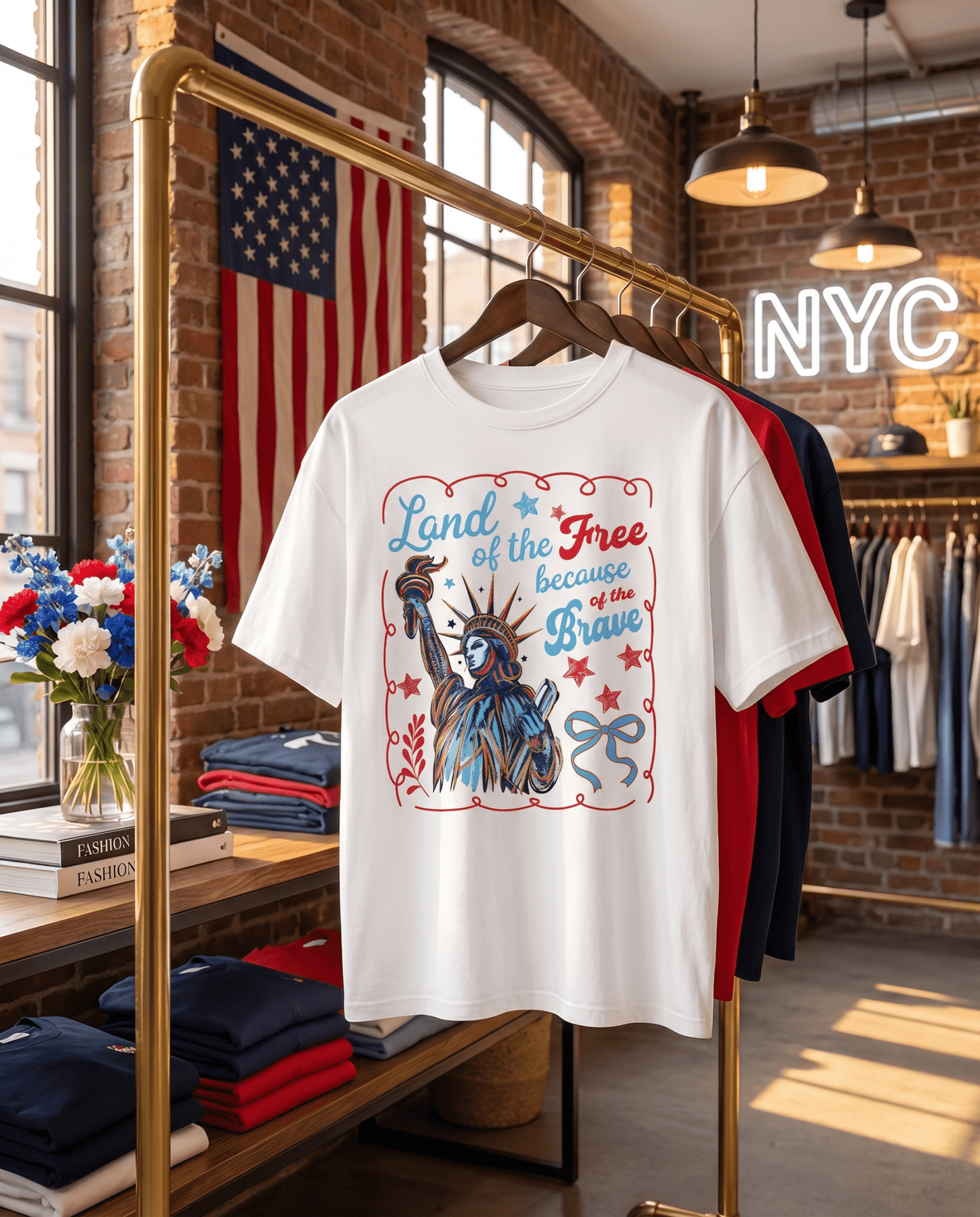 USA Patriotic T-Shirt – RELLE Fashion & Lifestyle – Product Image