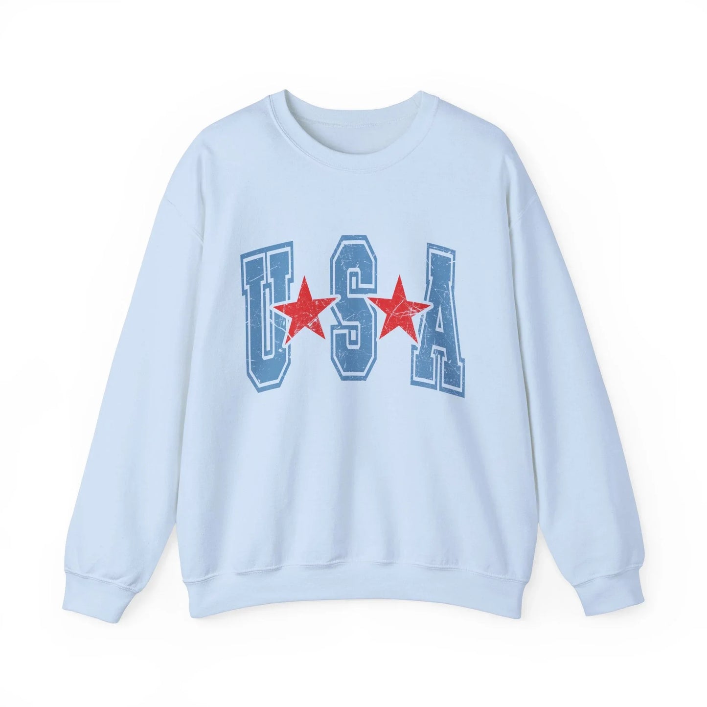 USA Signature Sweatshirt | Unisex - Light Blue / S