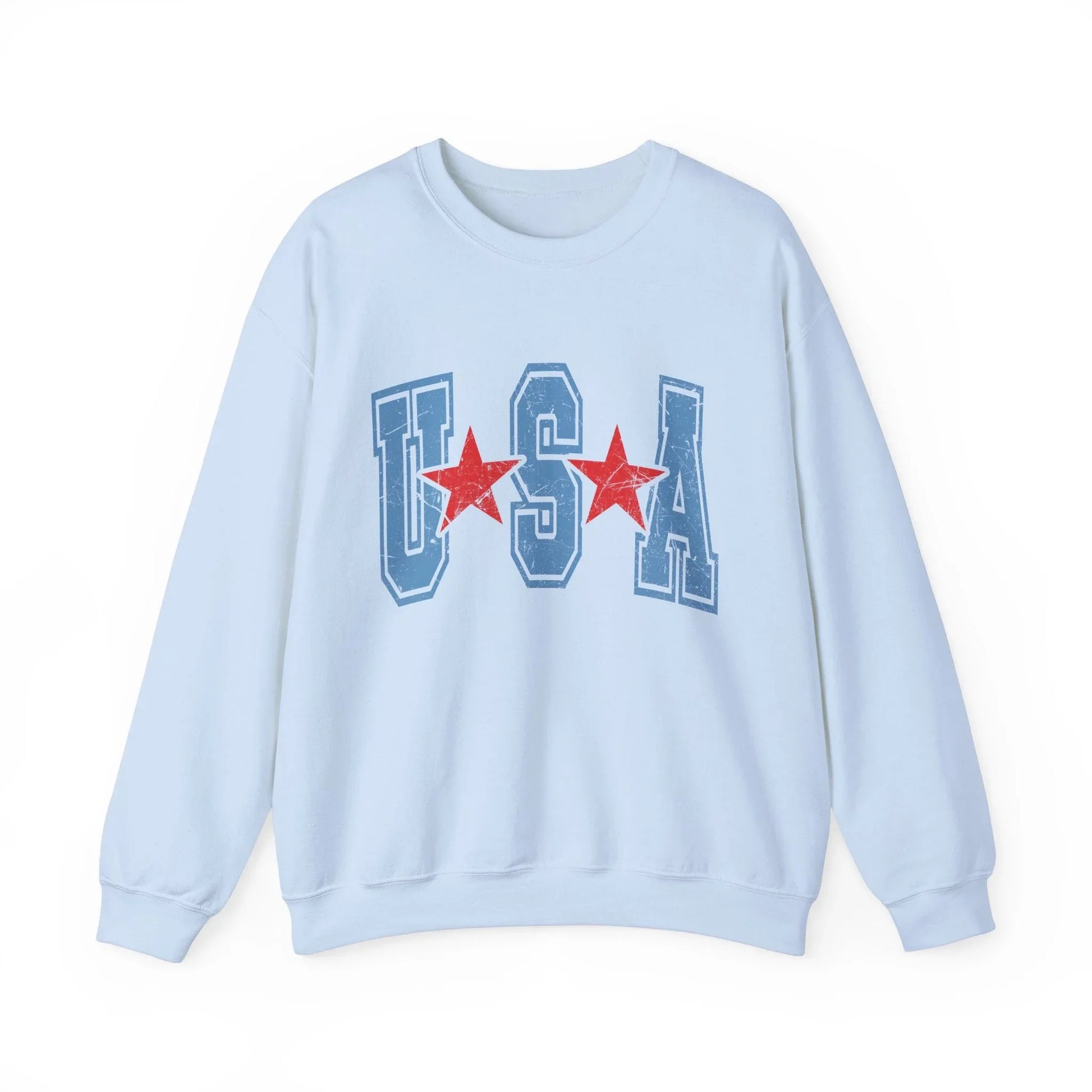 USA Signature Sweatshirt | Unisex - Light Blue / S