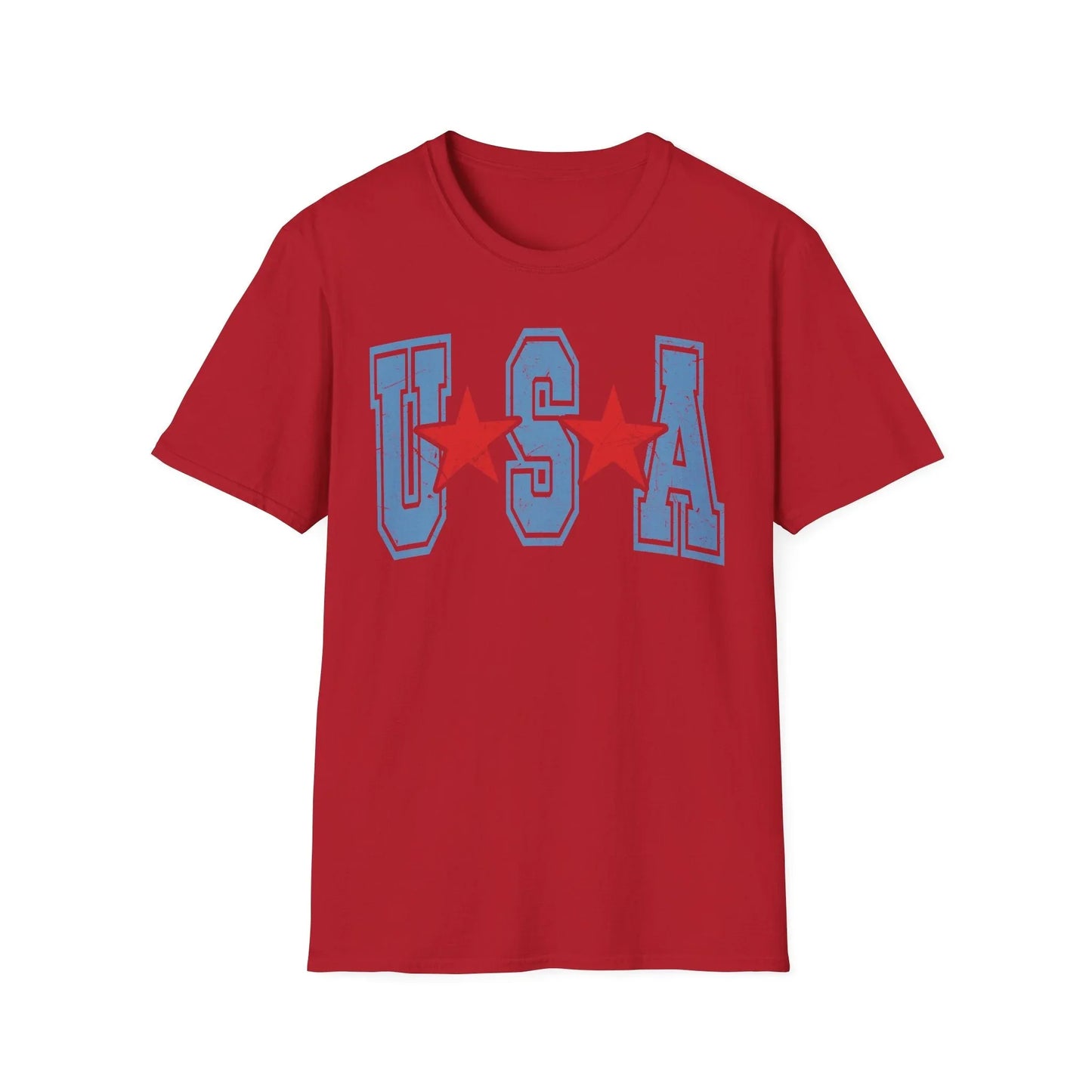 USA Signature T-Shirt | Unisex - S / Cherry Red