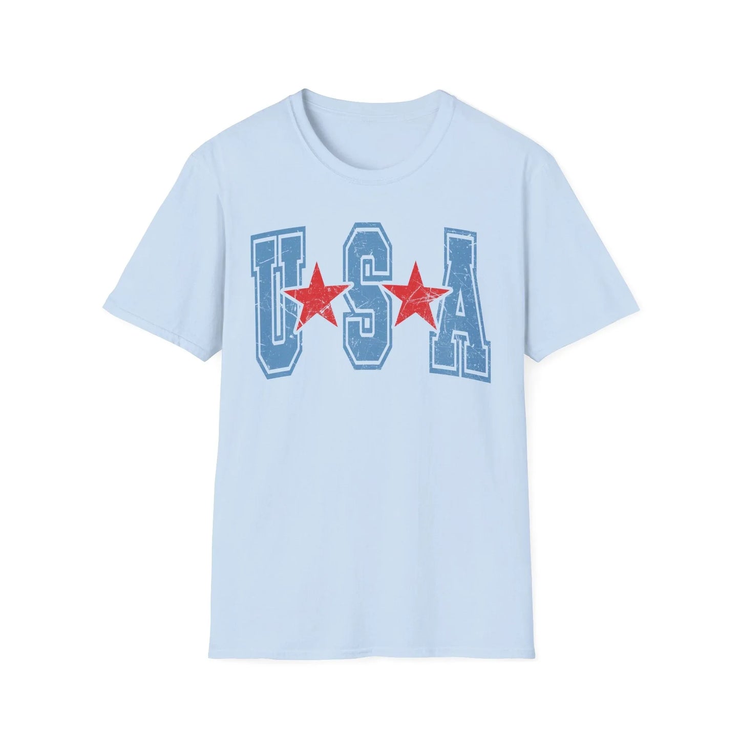 USA Signature T-Shirt | Unisex - S / Light Blue