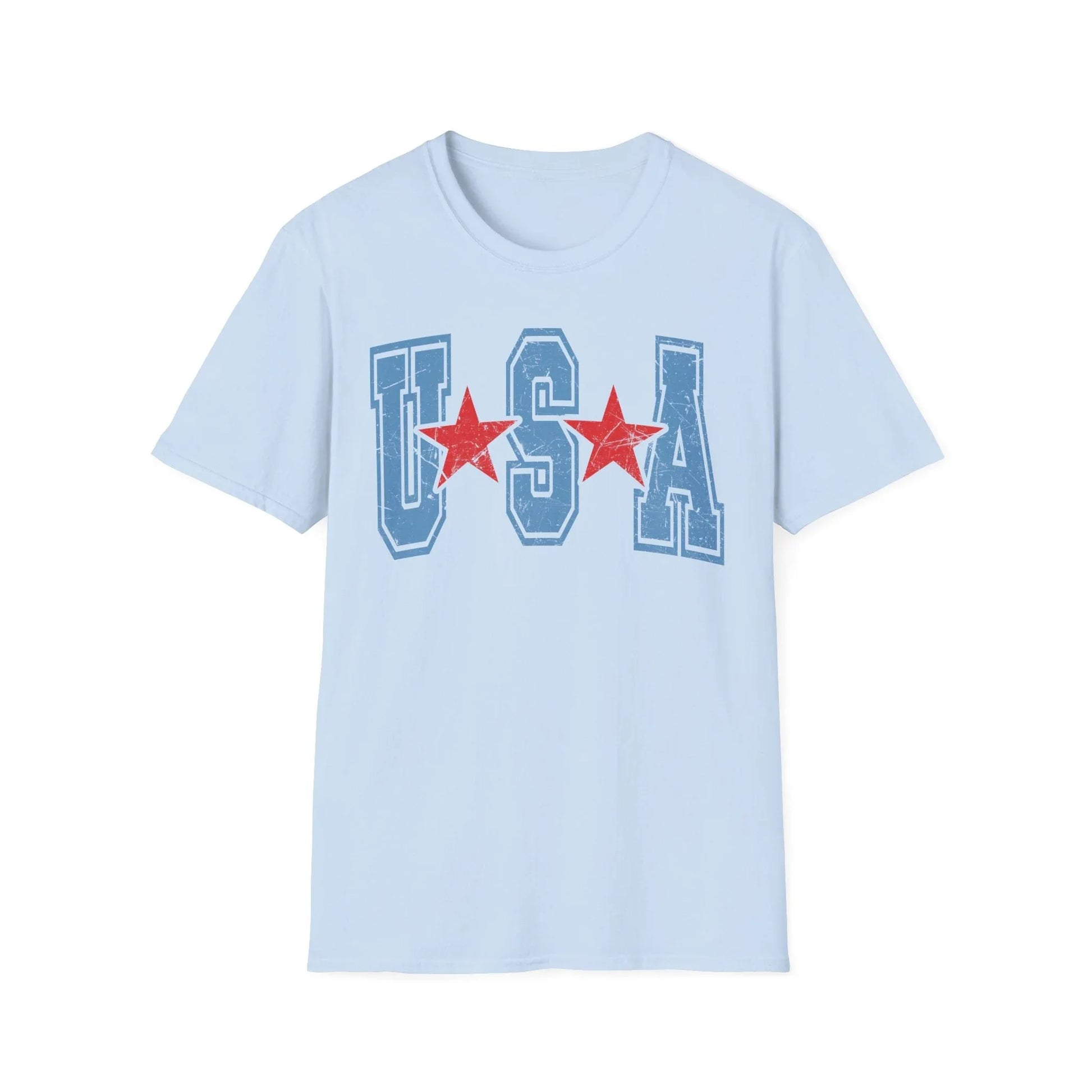 USA Signature T-Shirt | Unisex - S / Light Blue