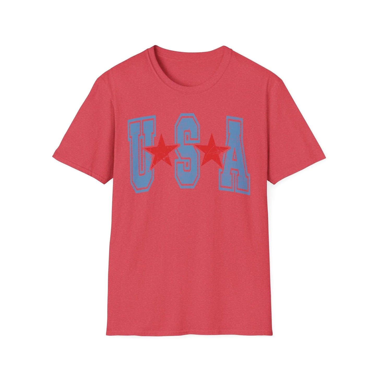 USA Signature T-Shirt | Unisex - S / Heather Red