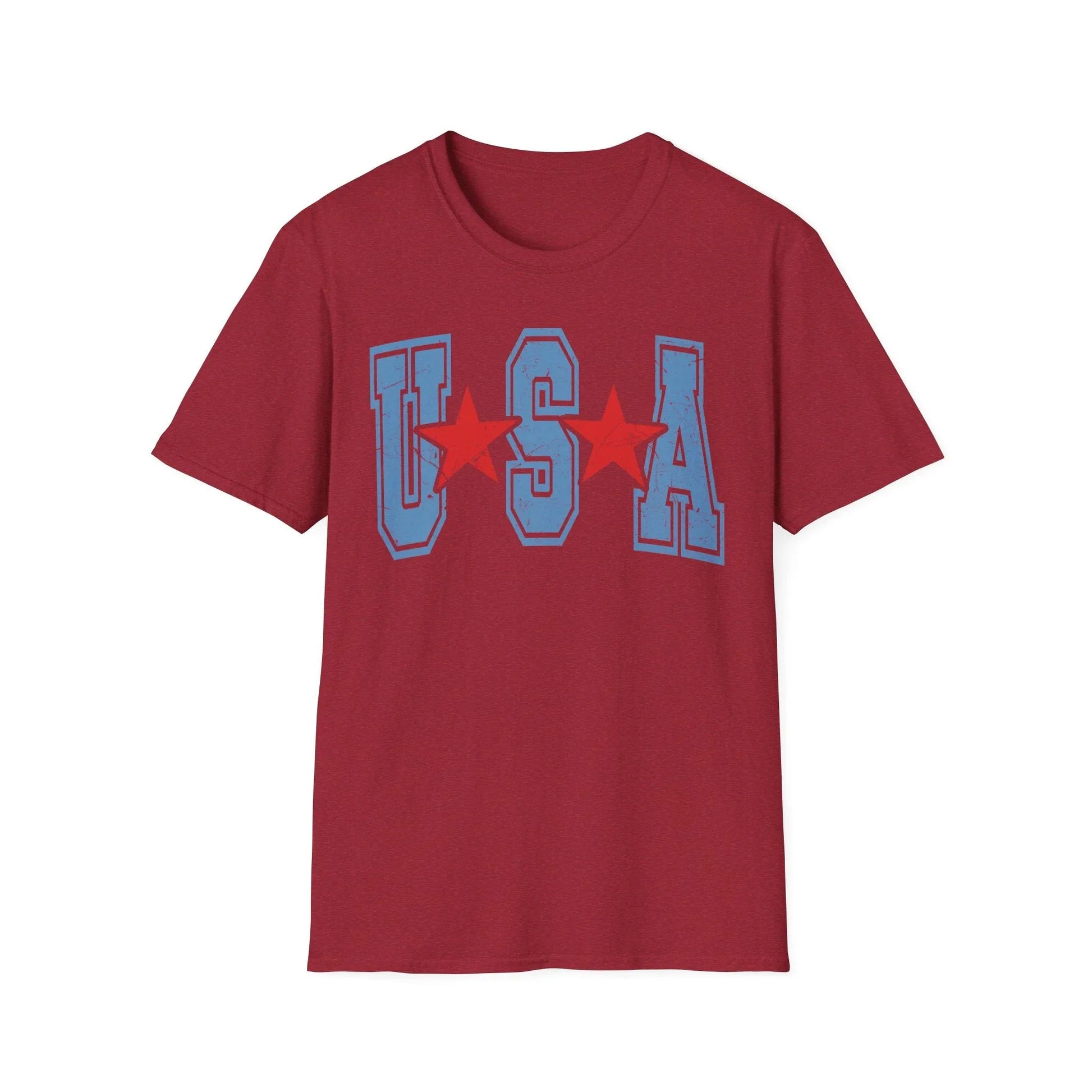 USA Signature T-Shirt | Unisex - S / Antique Cherry Red