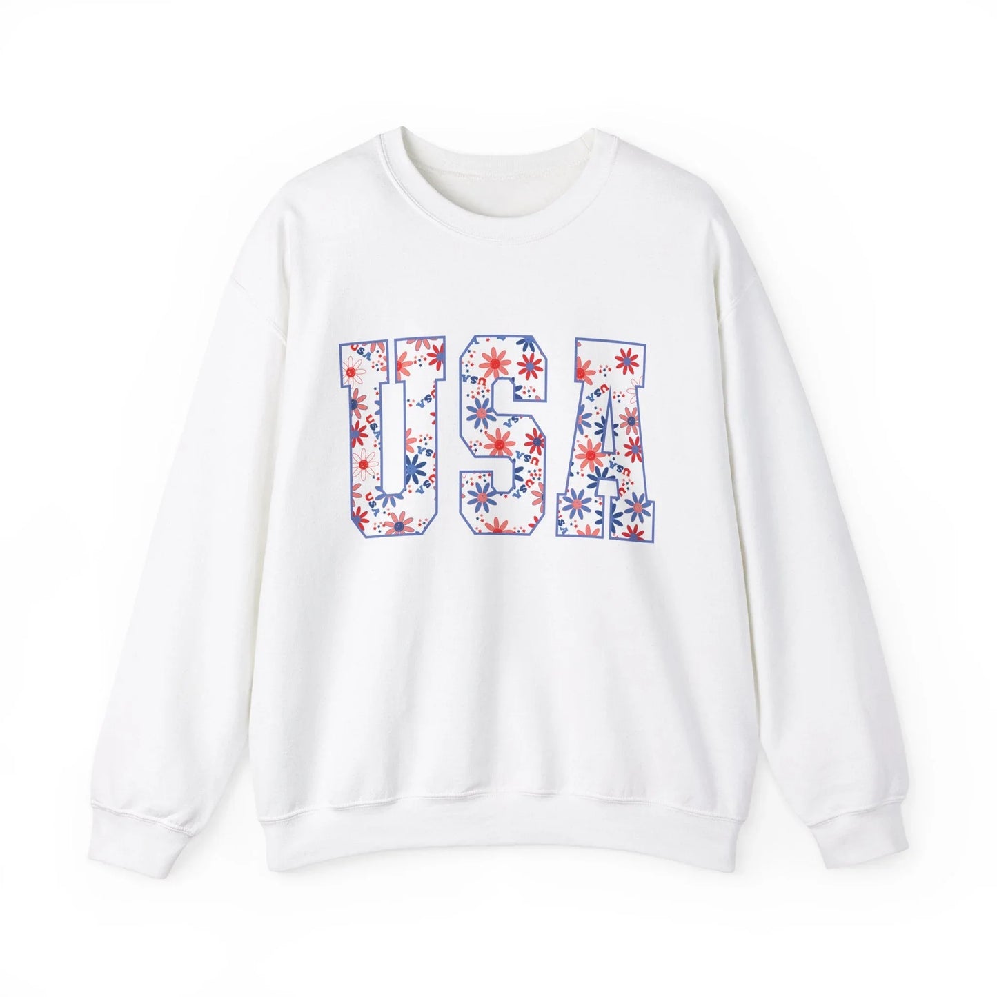 USA Vibes Sweatshirt | Unisex - White / S