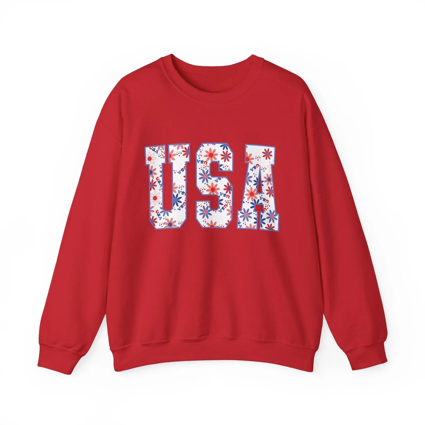 USA Vibes Sweatshirt | Unisex - Red / S