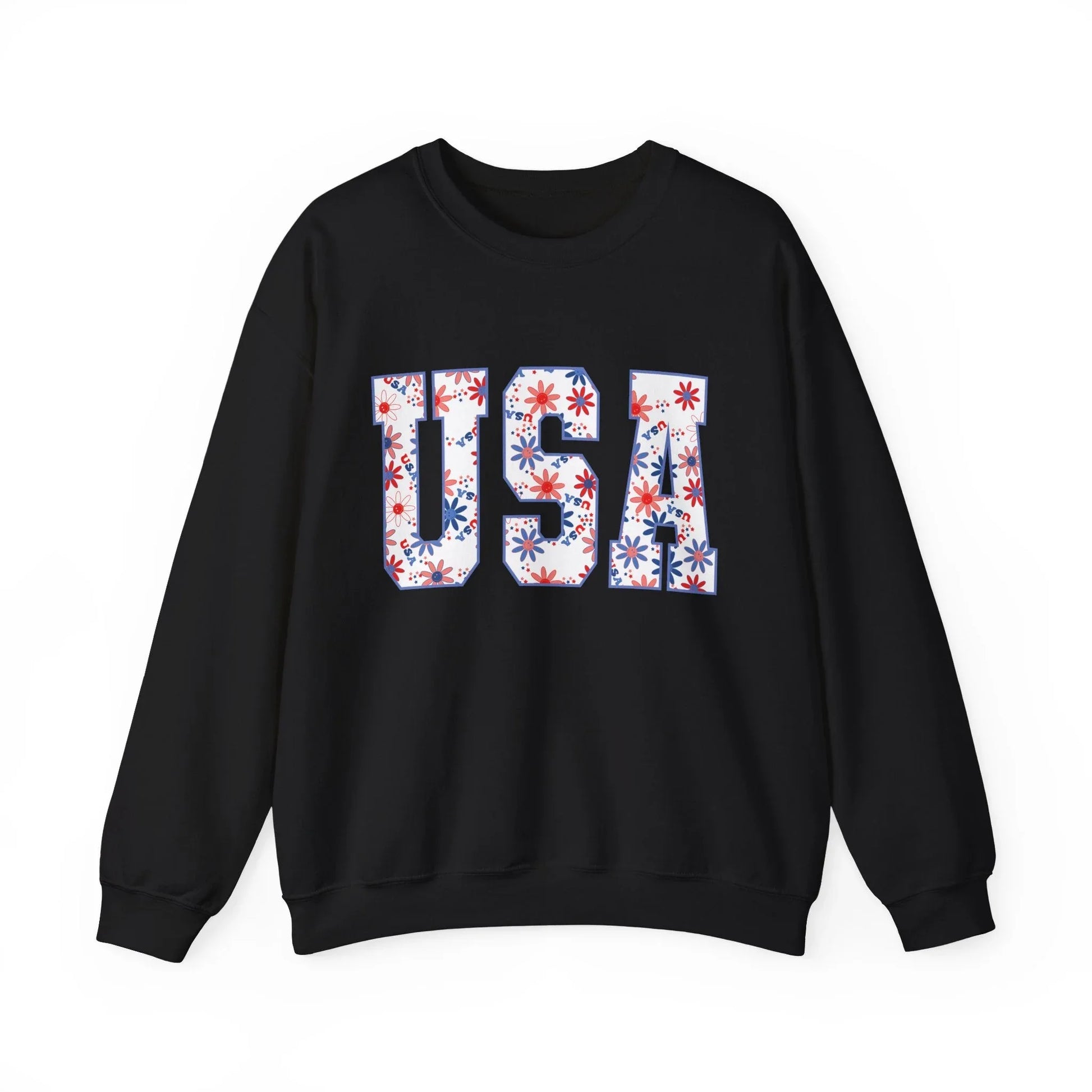 USA Vibes Sweatshirt | Unisex - Black / S