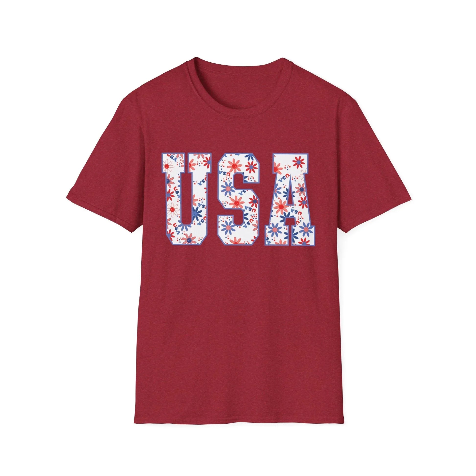 USA Vibes T-Shirt | Unisex - S / Antique Cherry Red