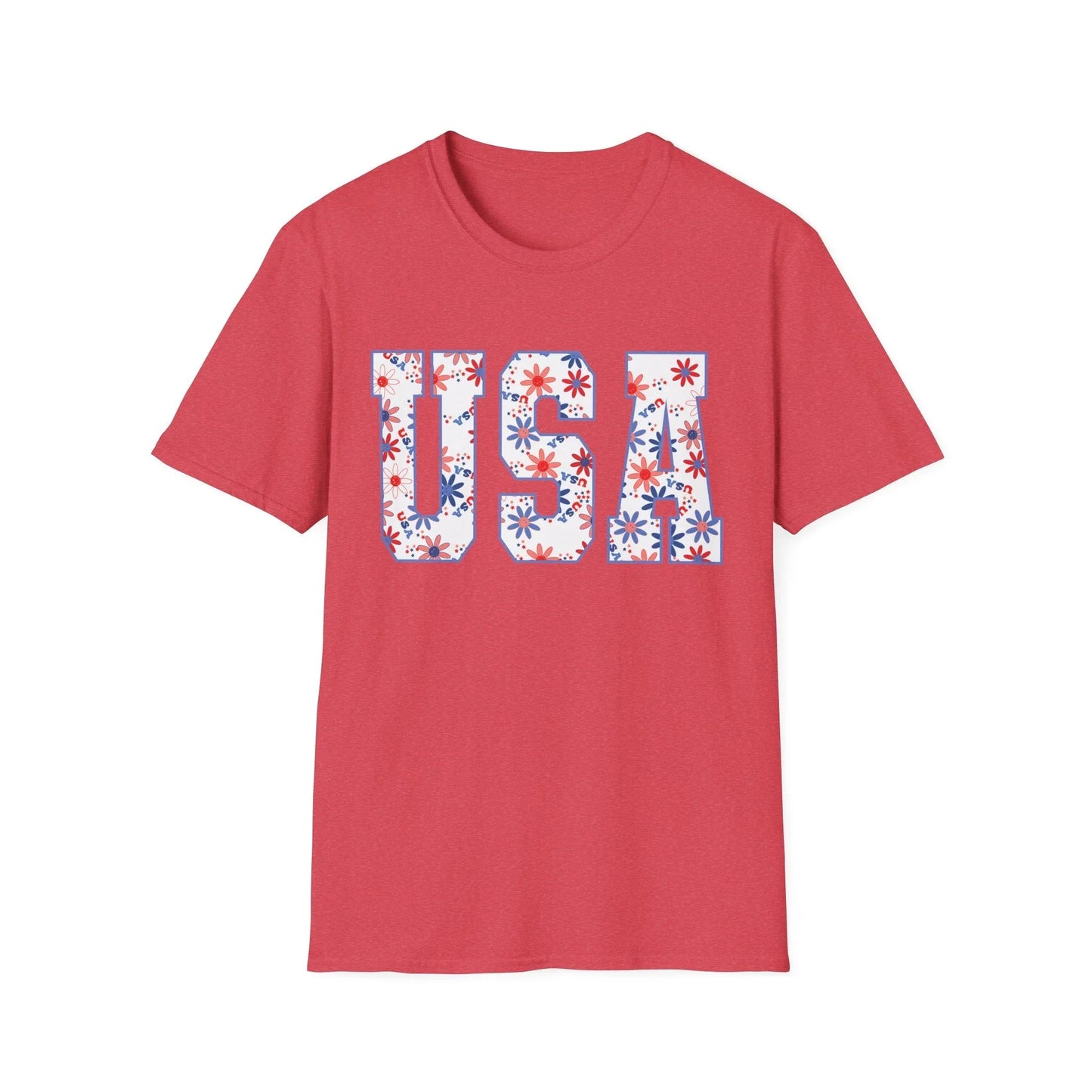 USA Vibes T-Shirt | Unisex - S / Heather Red