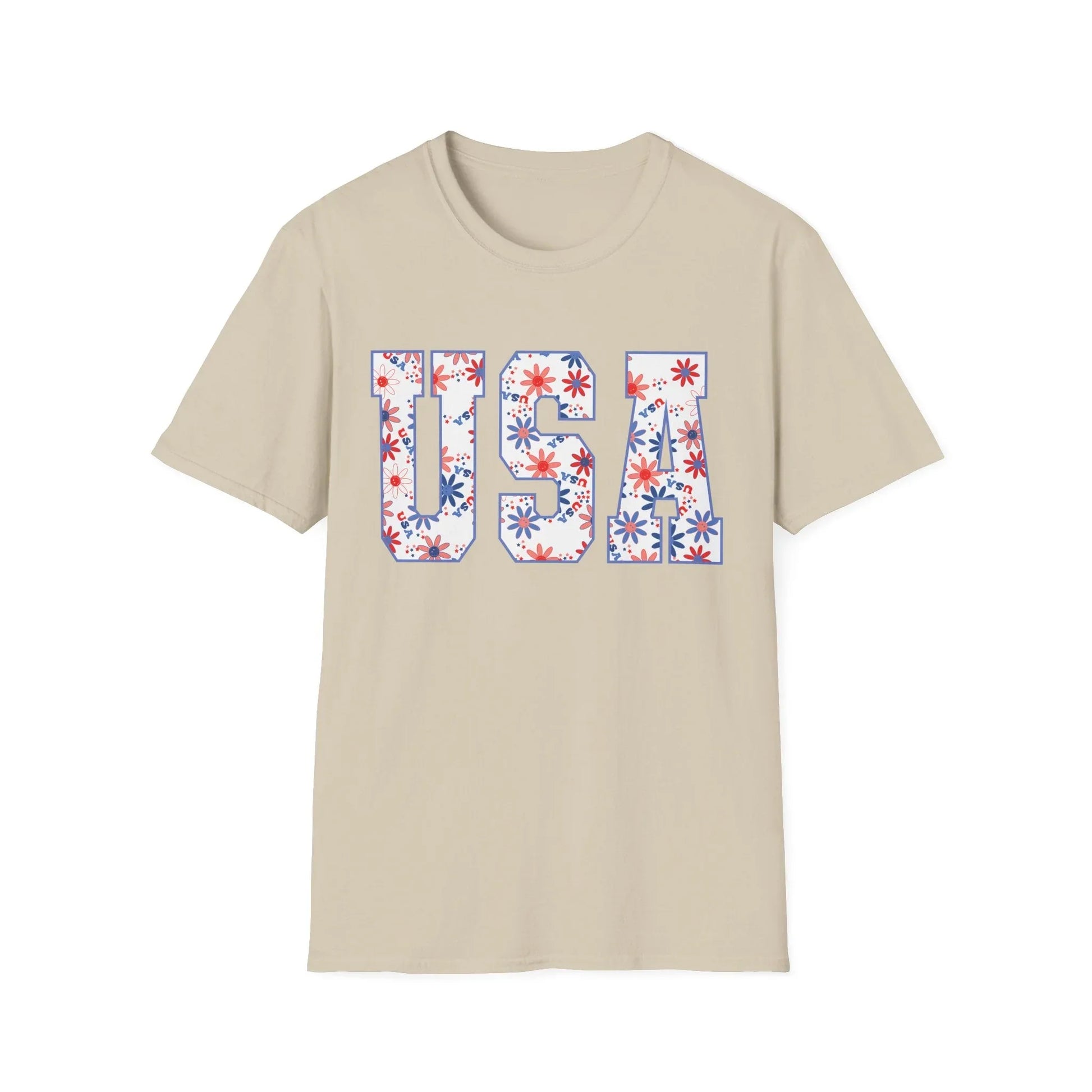 USA Vibes T-Shirt | Unisex - S / Sand