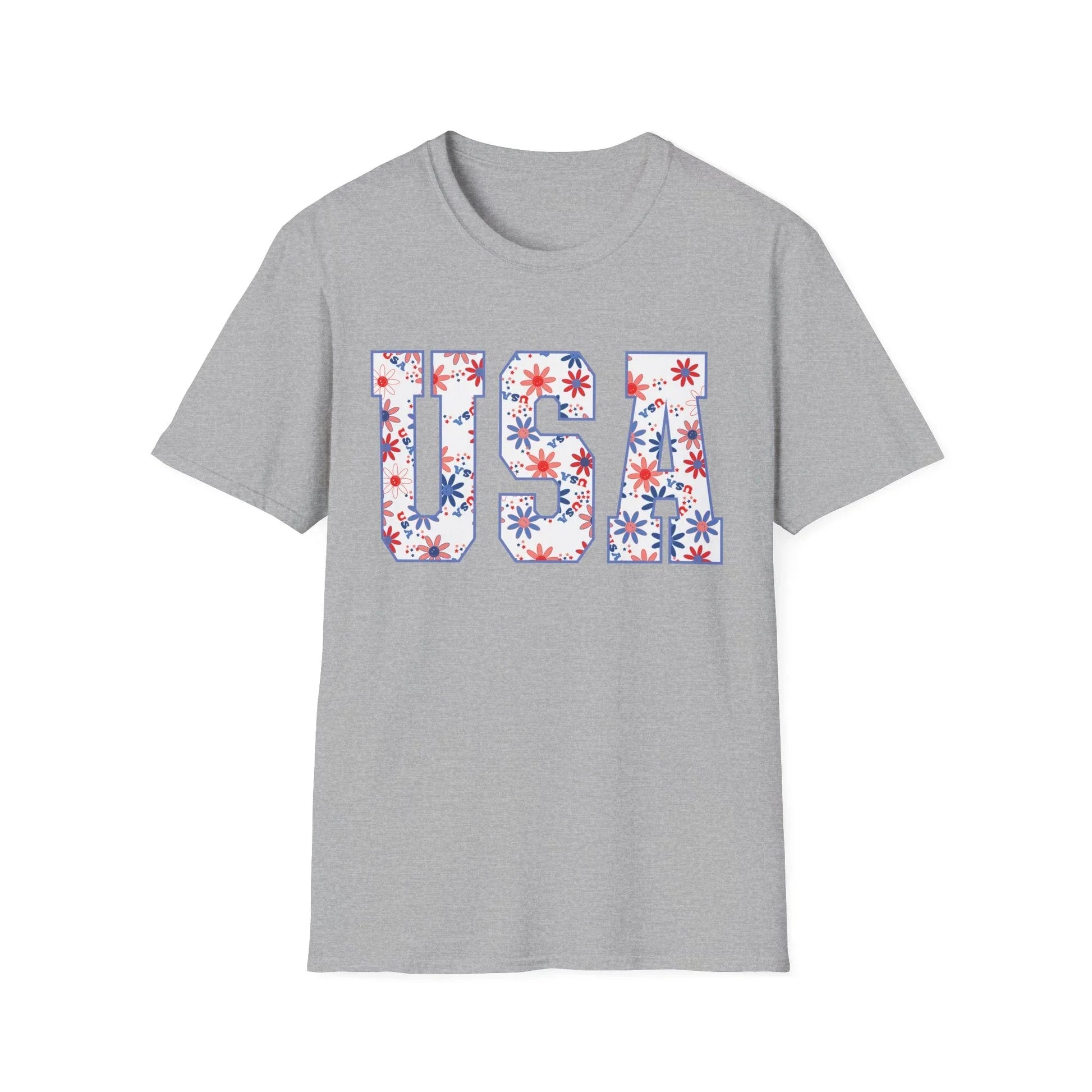 USA Vibes T-Shirt | Unisex - XS / Sport Grey