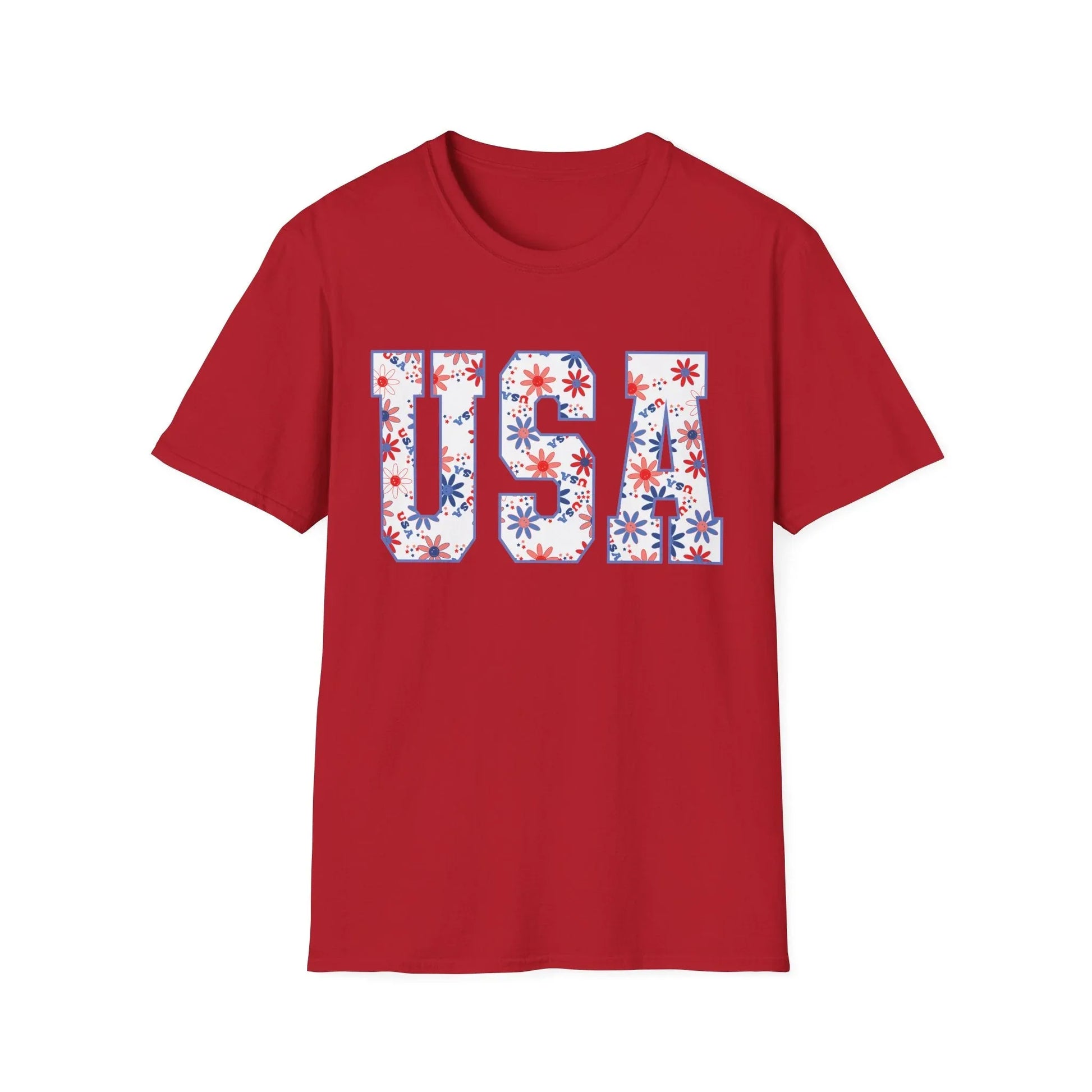 USA Vibes T-Shirt | Unisex - S / Cherry Red