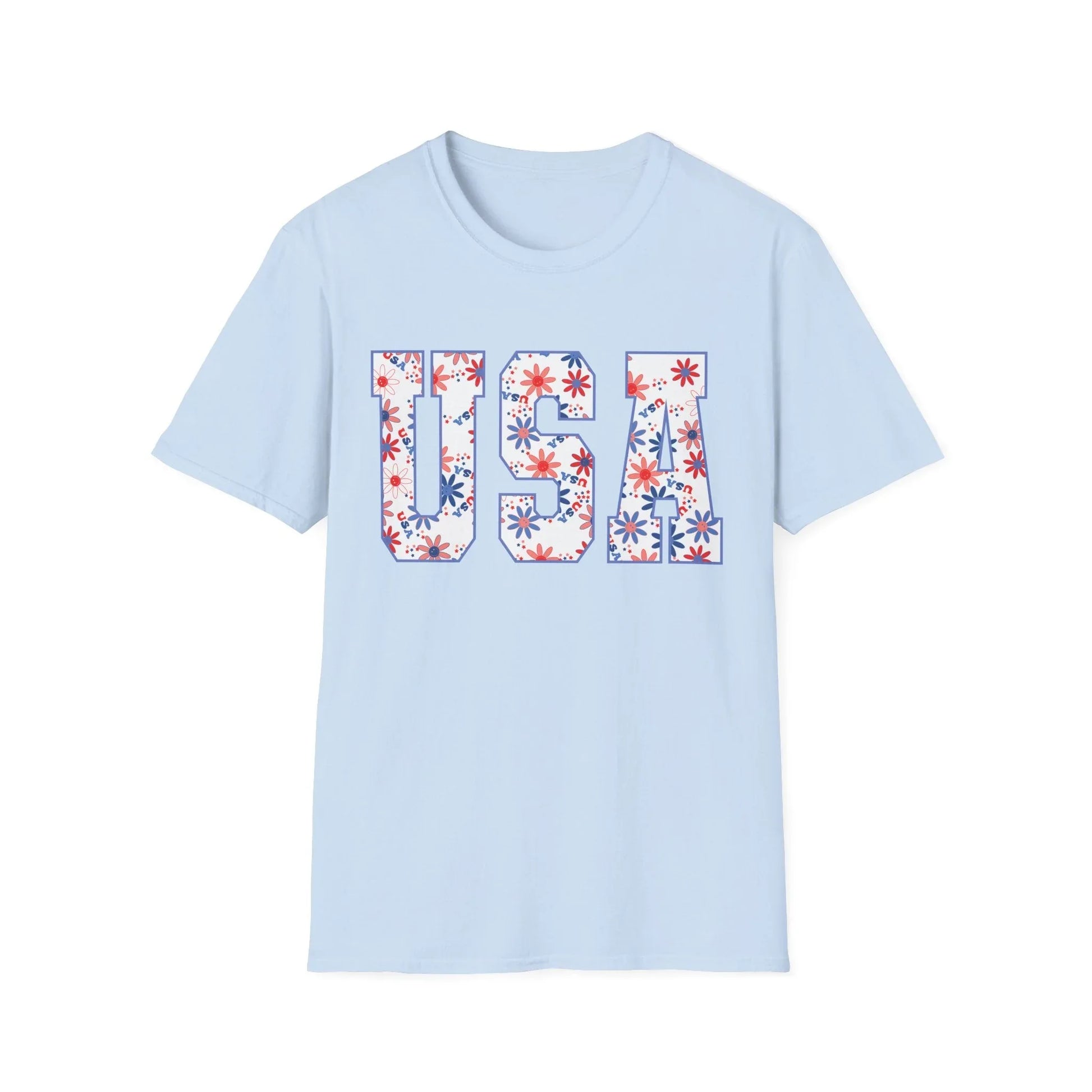 USA Vibes T-Shirt | Unisex - S / Light Blue