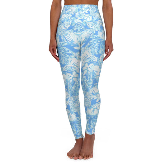 White Orchard High Waisted Yoga Leggings - XS - All Over Prints