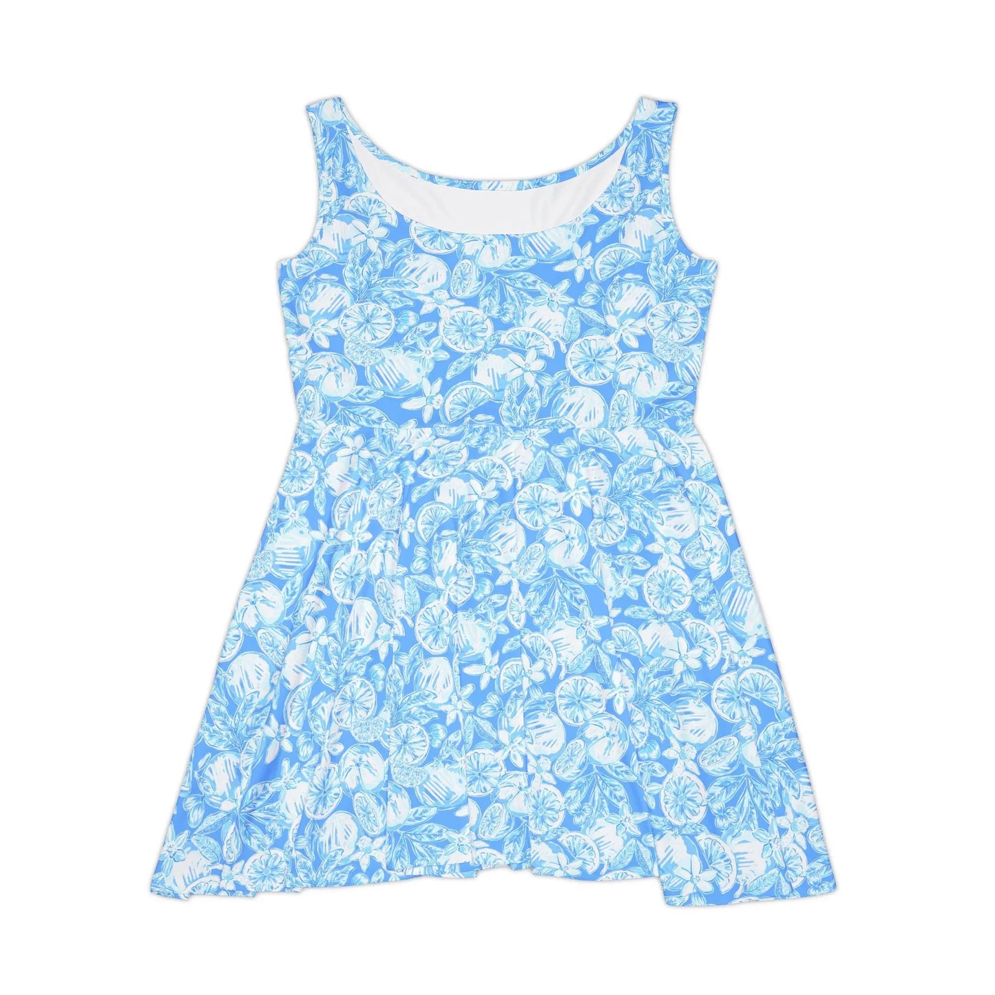 White Orchard Skater Dress - XS - All Over Prints