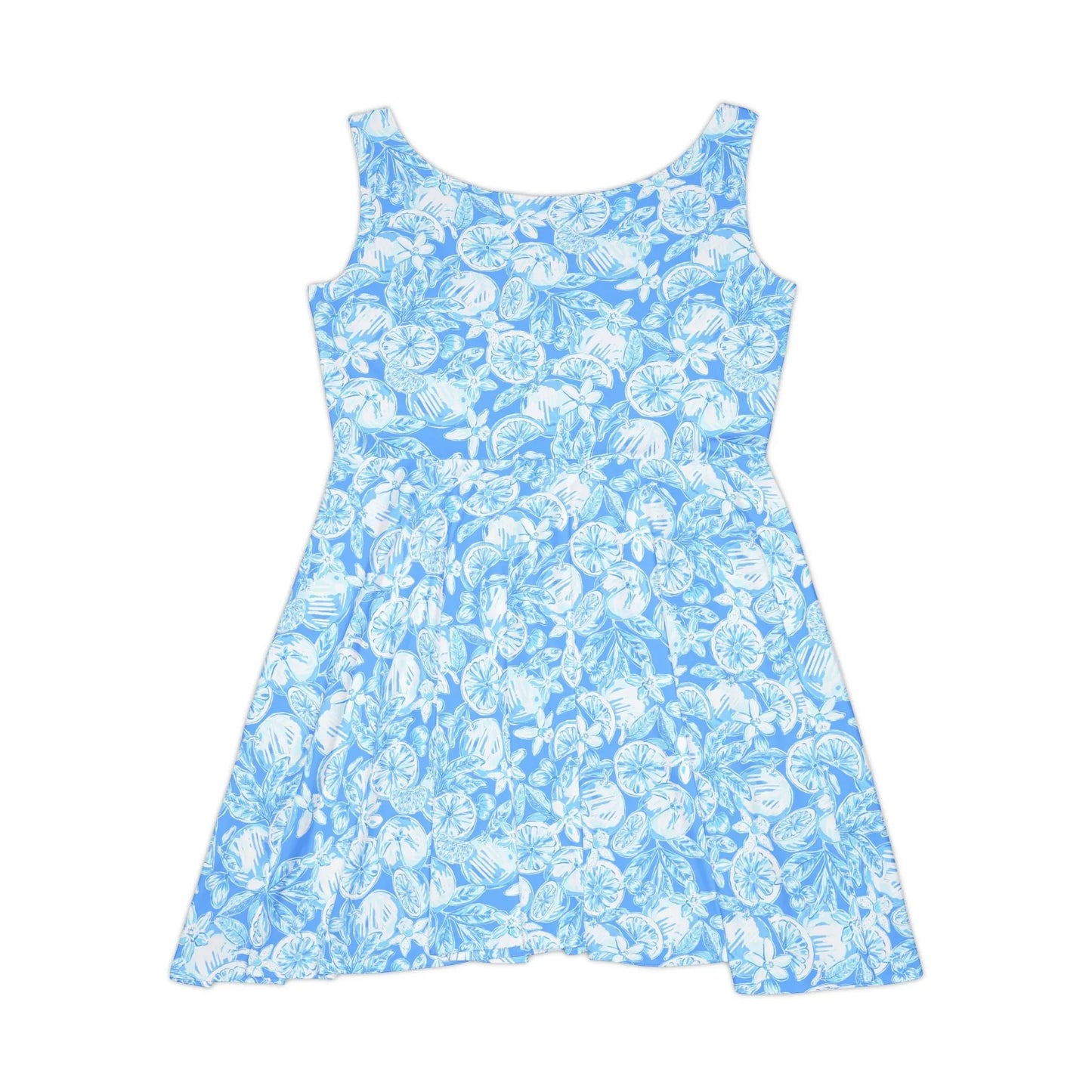 White Orchard Skater Dress - All Over Prints