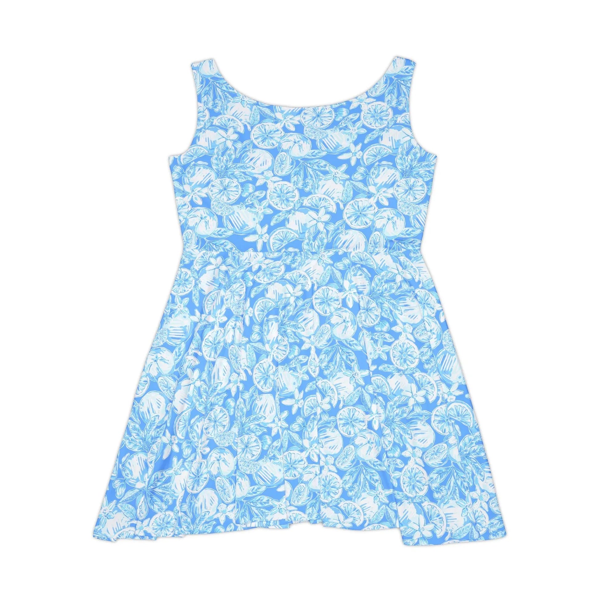 White Orchard Skater Dress - All Over Prints