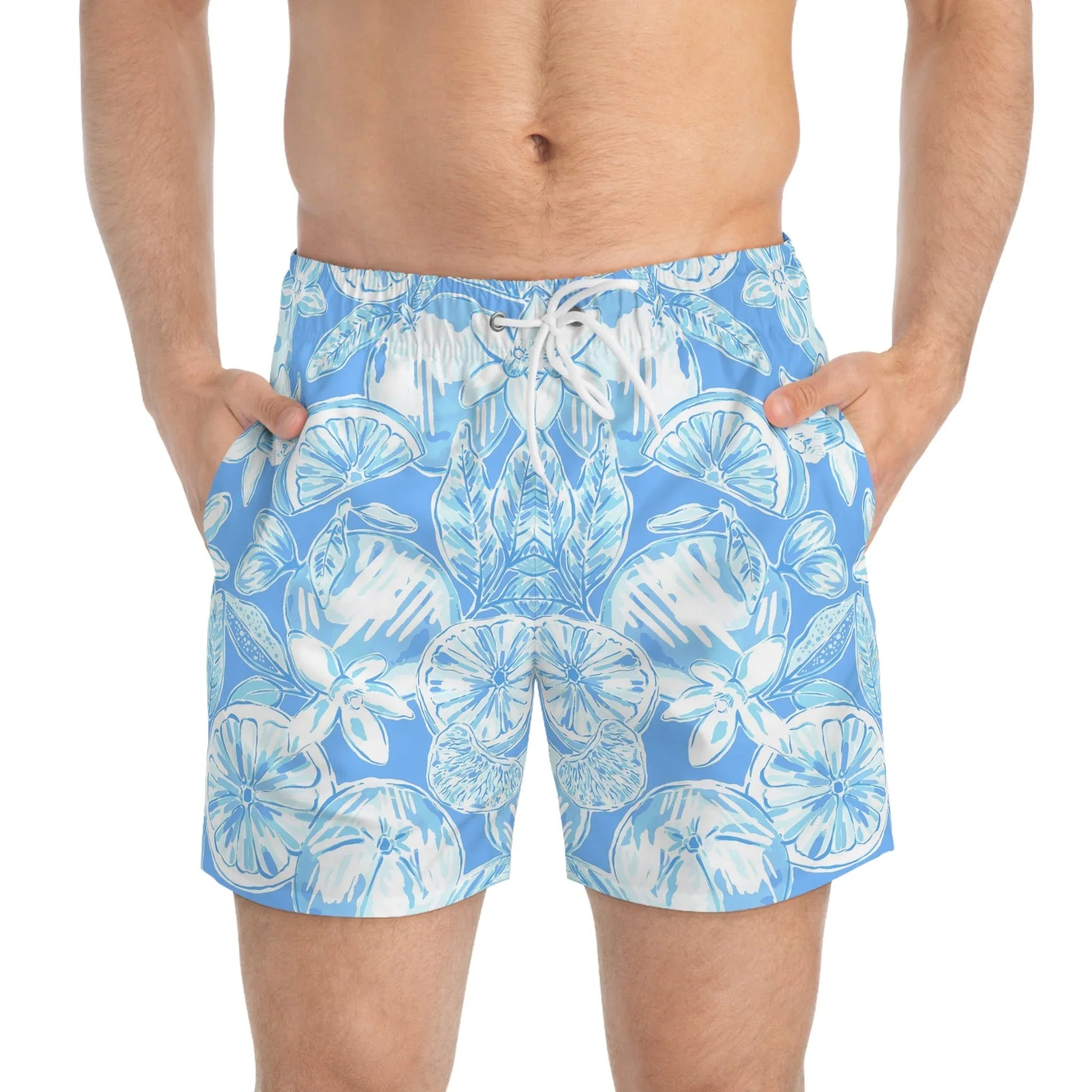 White Orchard Swim Trunks - All Over Prints