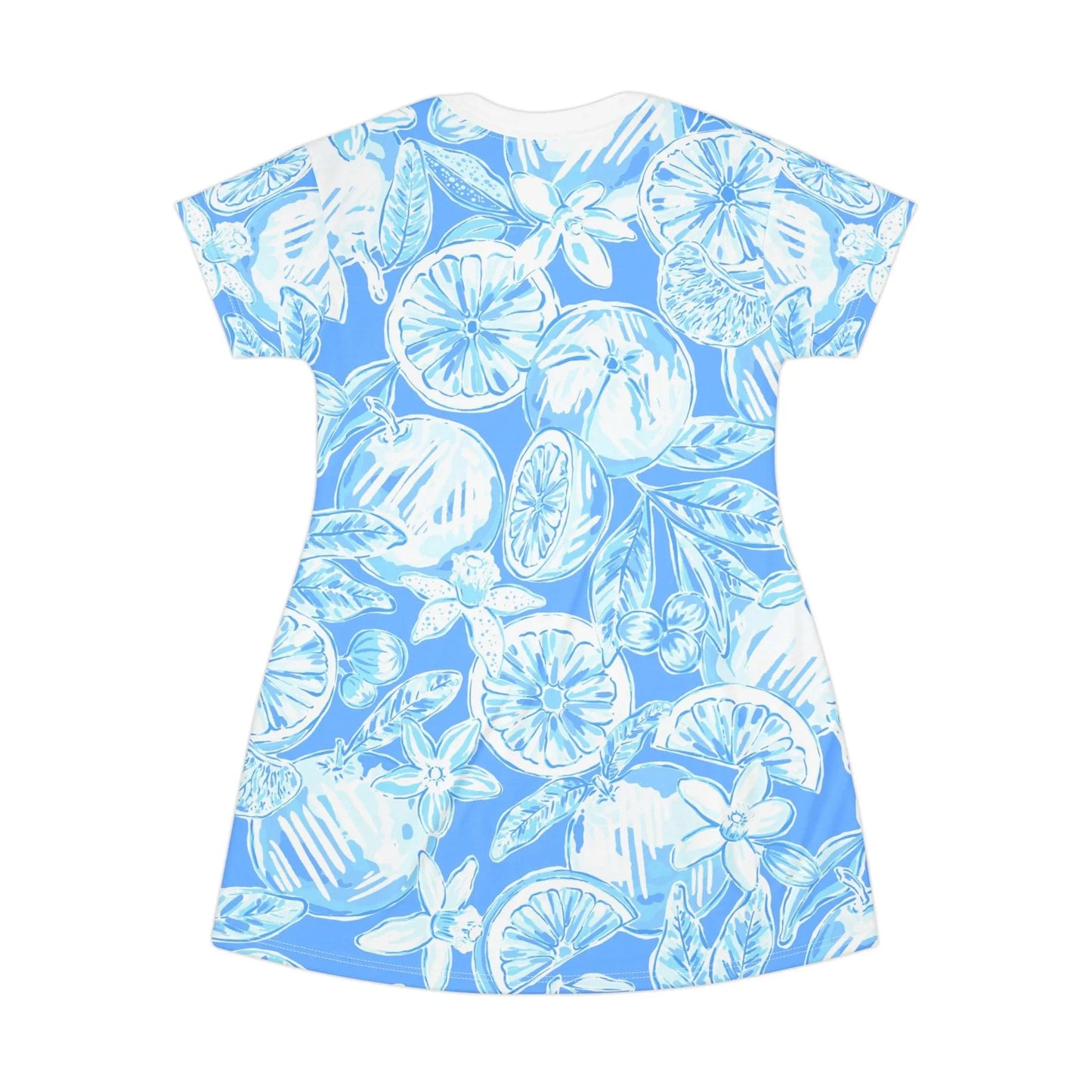 White Orchard T-Shirt Dress - All Over Prints