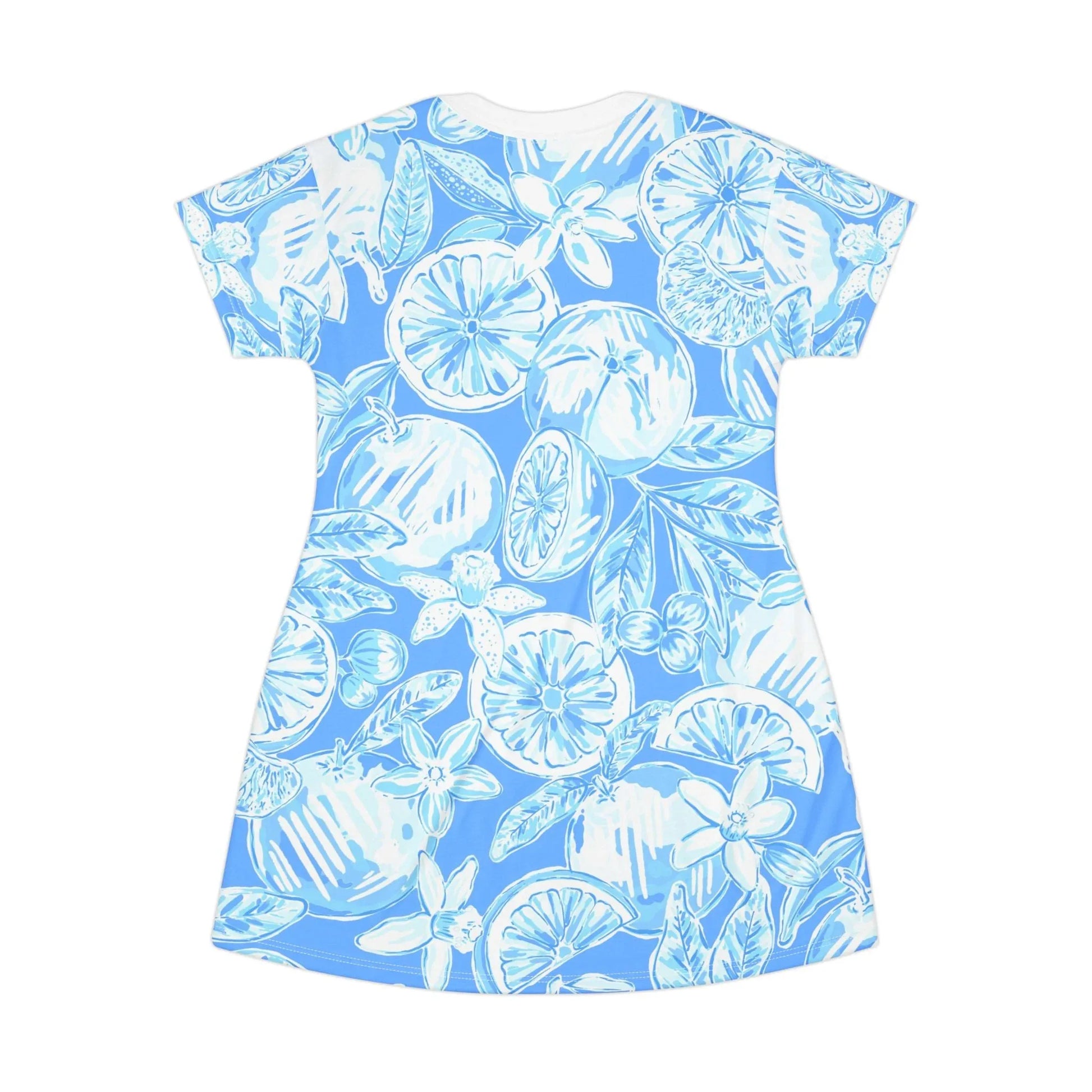 White Orchard T-Shirt Dress - All Over Prints