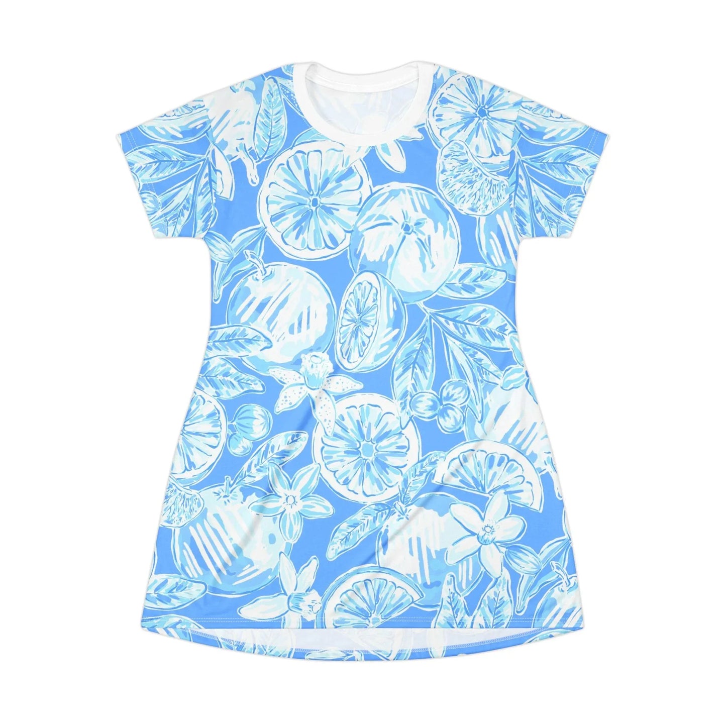 White Orchard T-Shirt Dress - XS - All Over Prints
