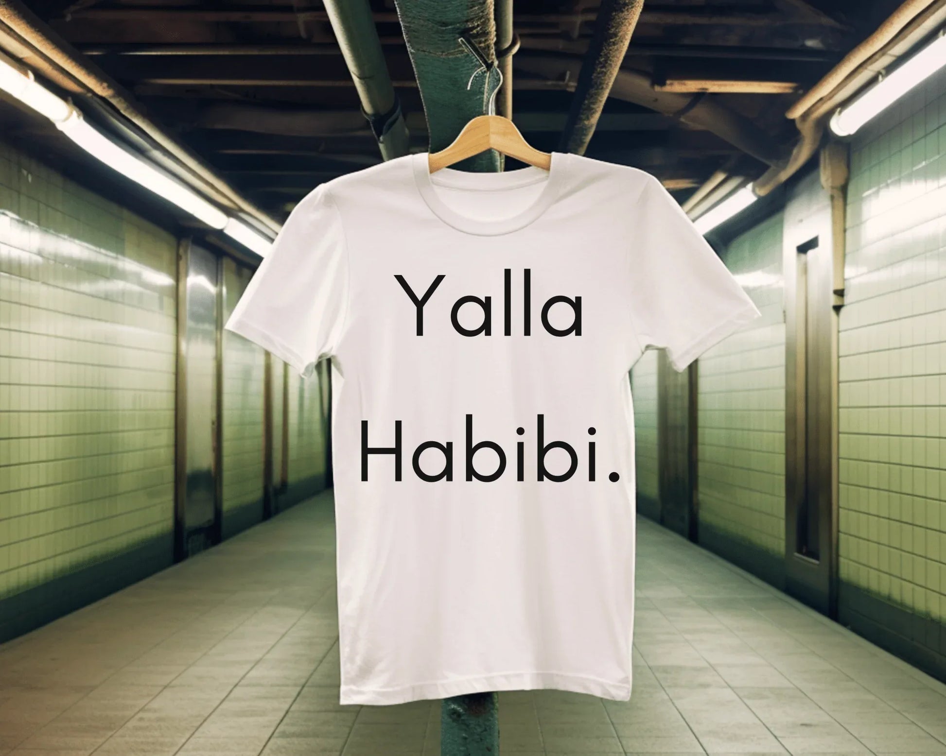 Yalla Habibi | white | Unisex - T-Shirt